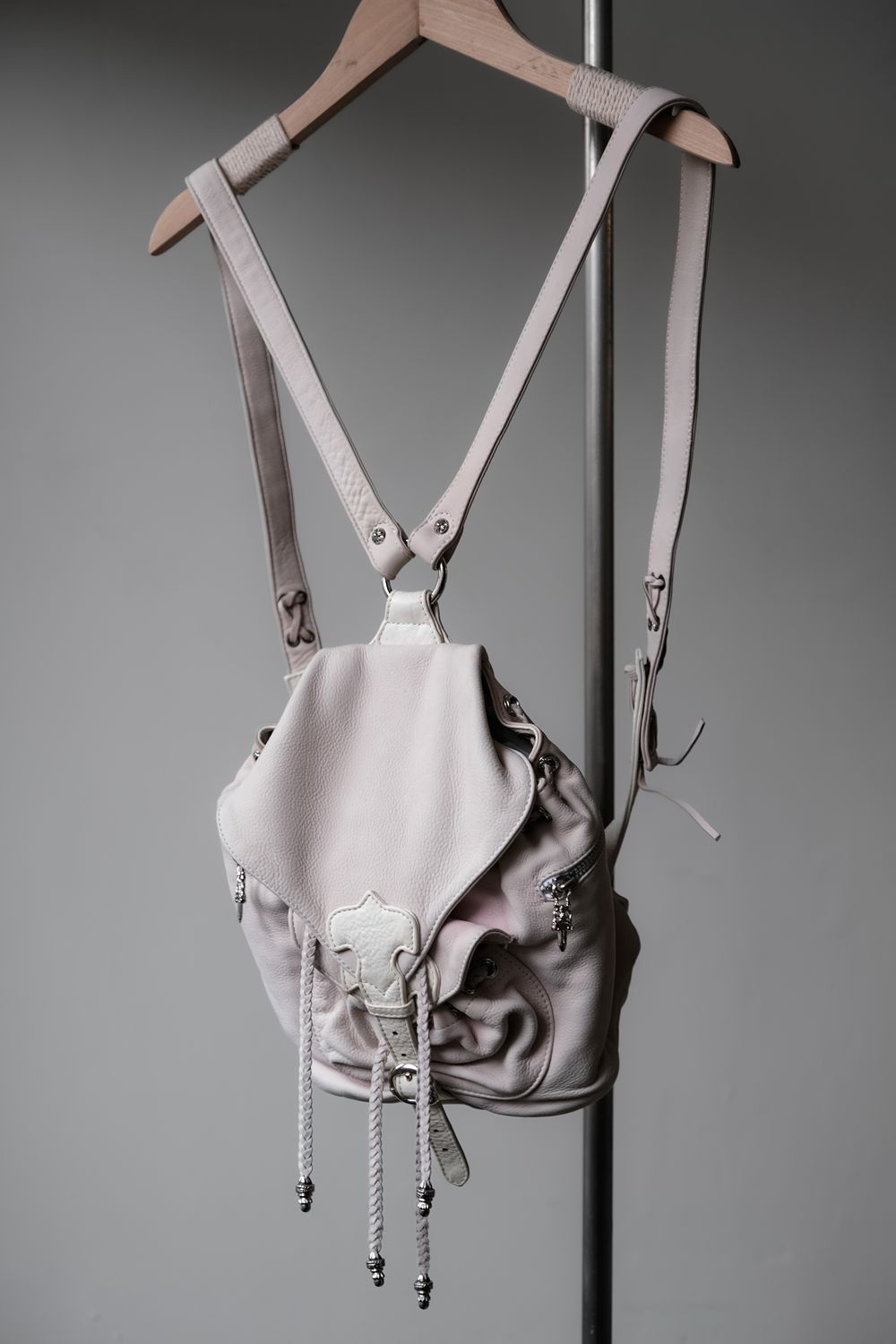 Chrome Hearts Leather backpack with dagger IGGY MINI | Grailed
