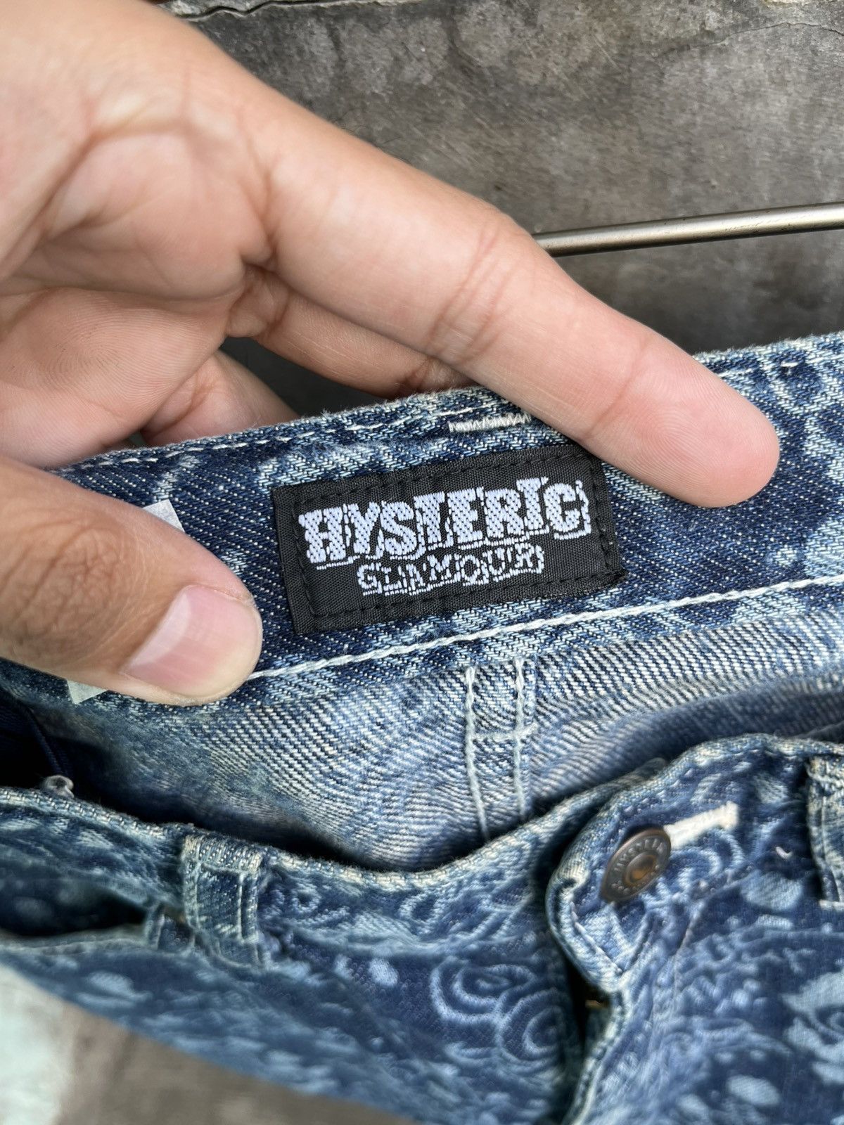 Hysteric Glamour Doodle Art Denim Skirt Size 26" / US 2 / IT 38 - 7 Thumbnail