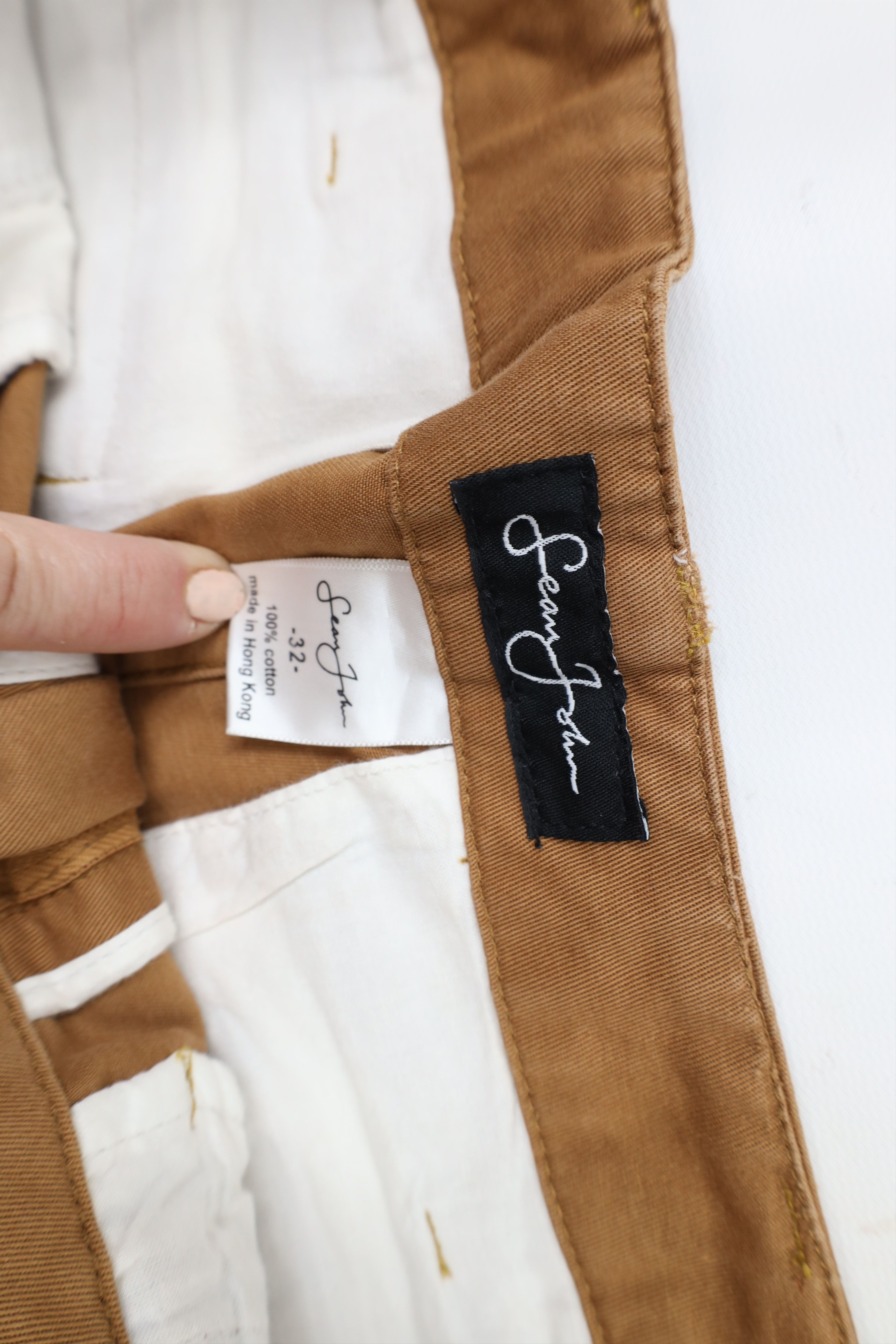 Sean John × Vintage Vintage 90s Y2K Sean John Baggy Wide Leg Cargo Pants Brown Size US 32 / EU 48 - 9 Thumbnail