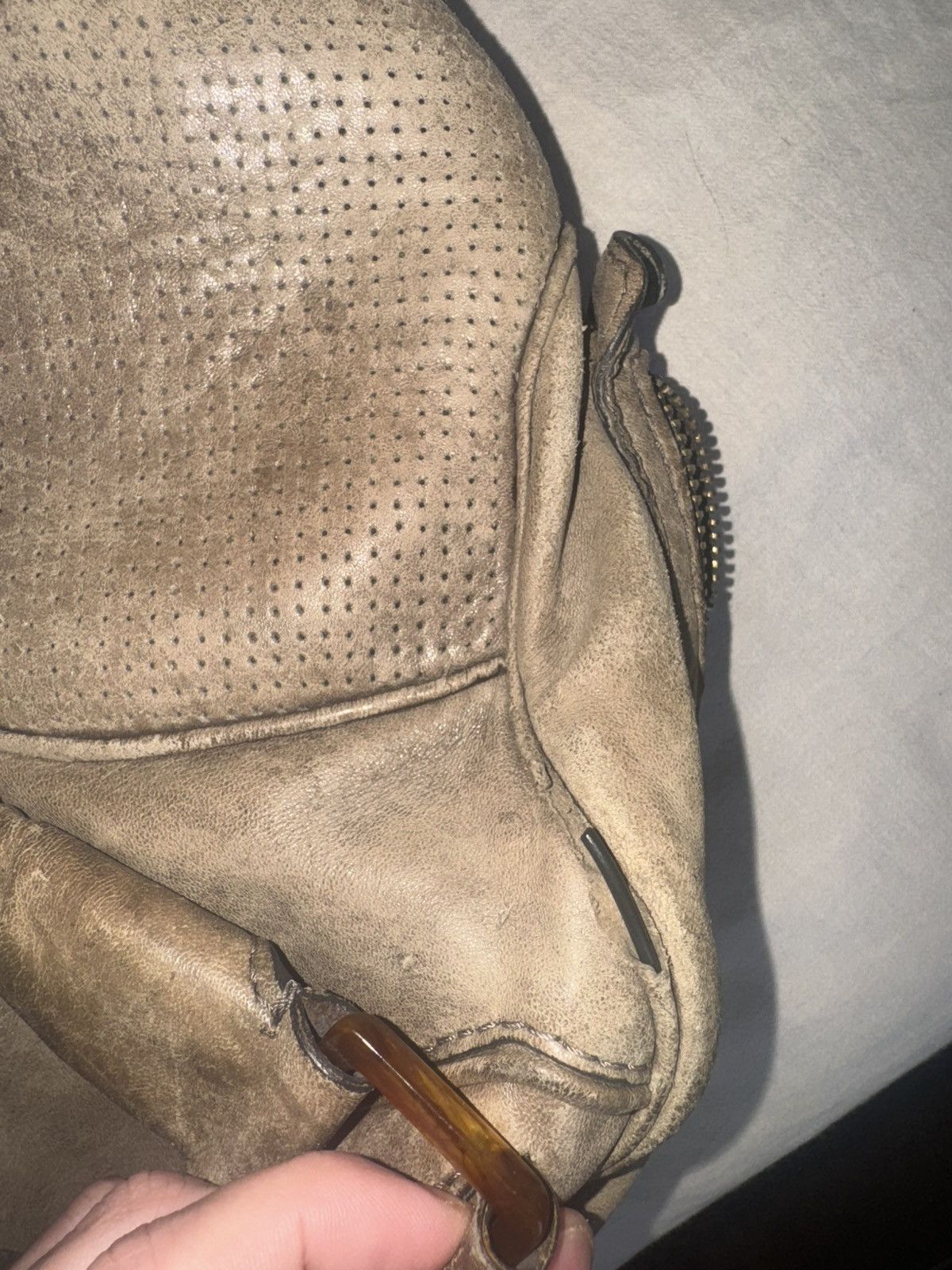 Diesel Diesel archive moto leather handbag khaki Size ONE SIZE - 6 Thumbnail