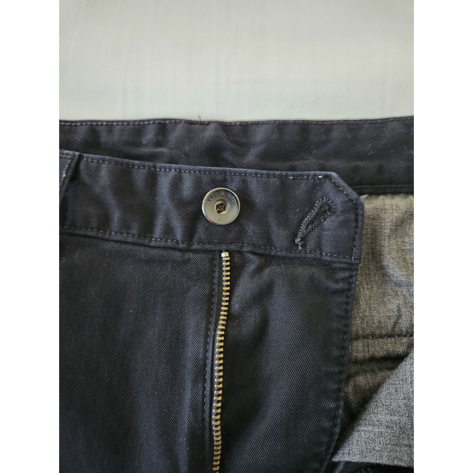 Rag & Bone Rag & Bone New York Mens Slim Black Straight Leg Pants 33 Size US 33 - 7 Thumbnail