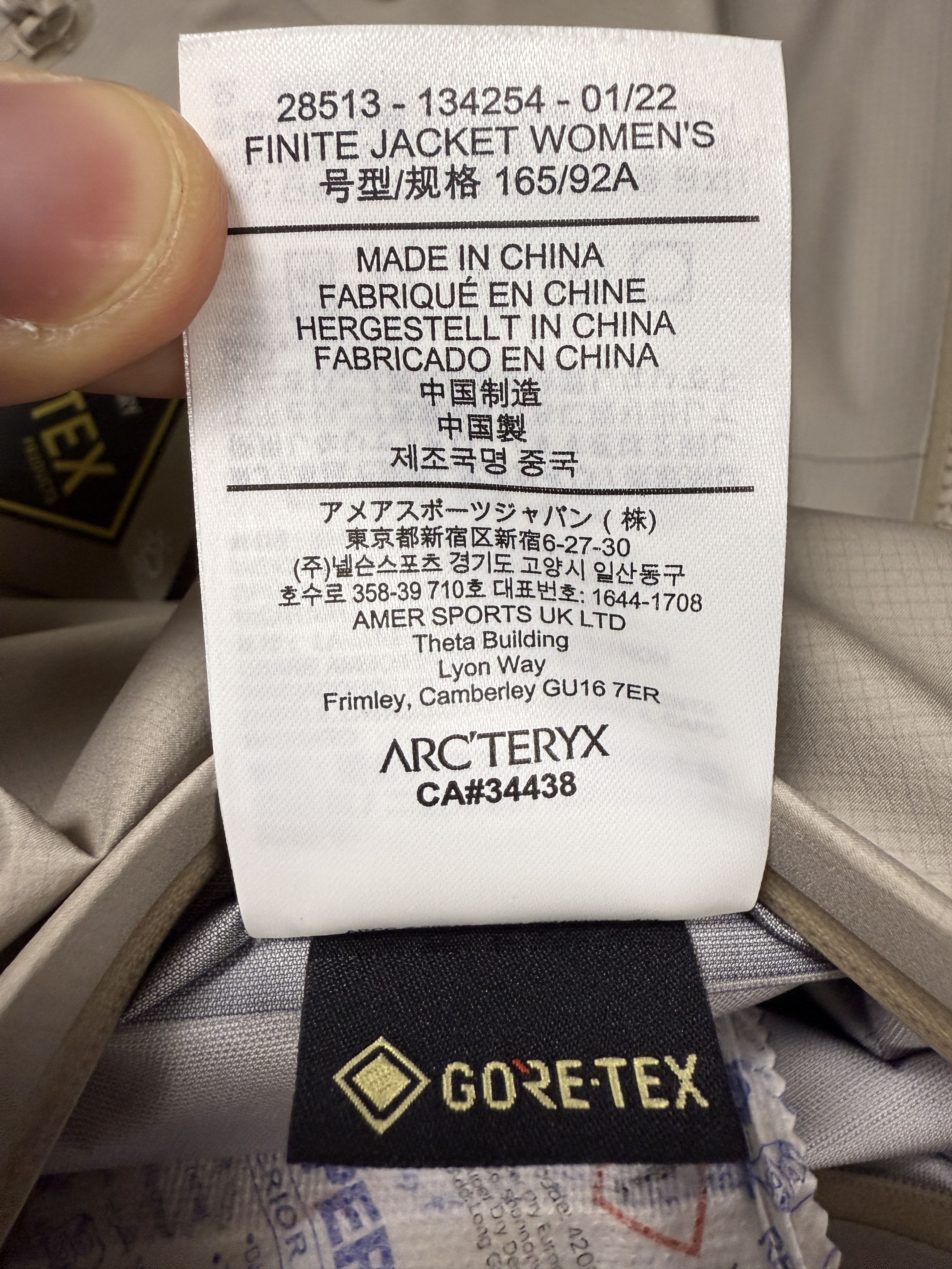 Veilance $750 Arc'Teryx Veilance Finite Rain Jacket Size ONE SIZE - 11 Thumbnail