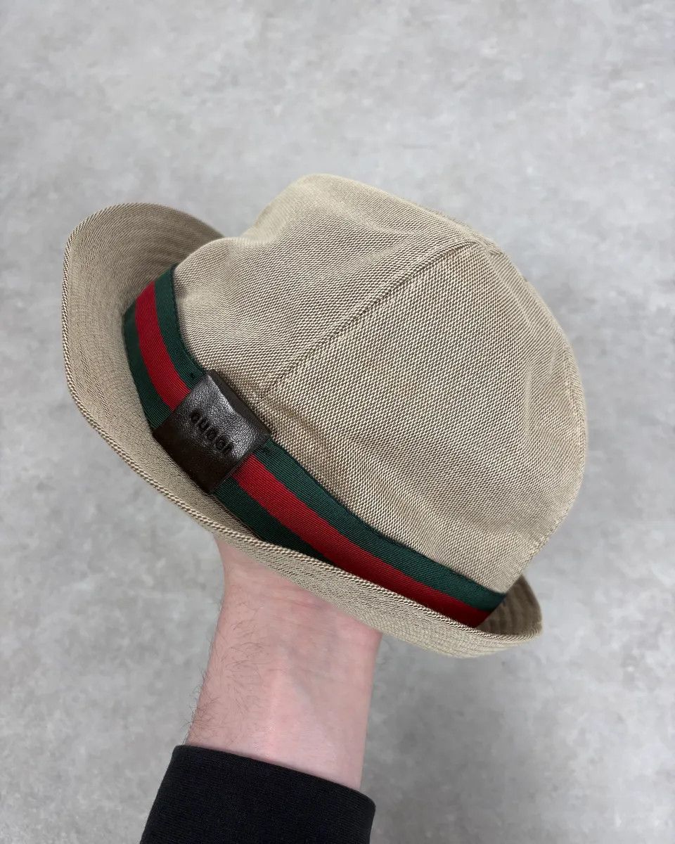Gucci 2000s Gucci Beige Canvas Hat Size ONE SIZE - 2 Thumbnail
