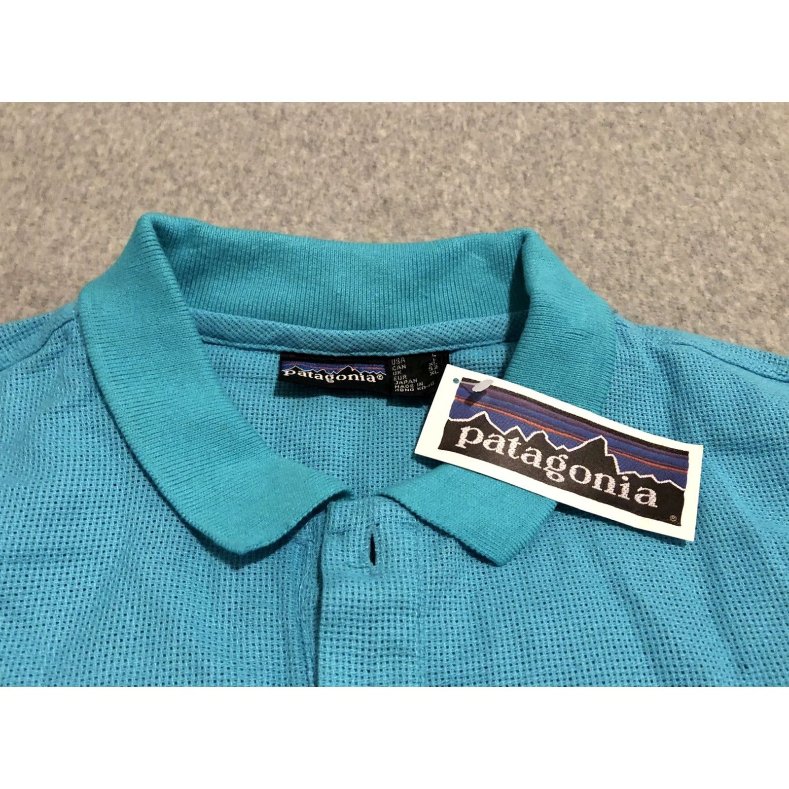 Patagonia VINTAGE Patagonia Polo Shirt Mens Large NWT Turquoise Cotton 1986 Polo Shirt Mens Large TS? Size US L / EU 52-54 / 3 - 3 Thumbnail
