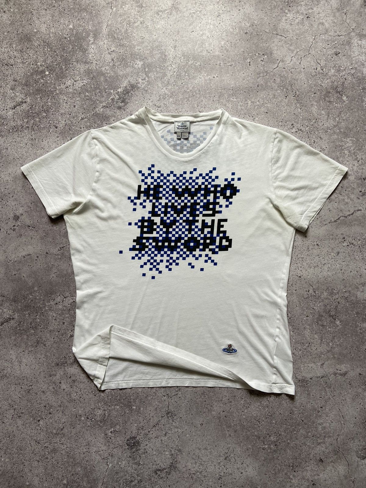 VIVIENNE WESTWOOD MAN HE WHO LIVES BY THE SWORD TEE T-SHIRT