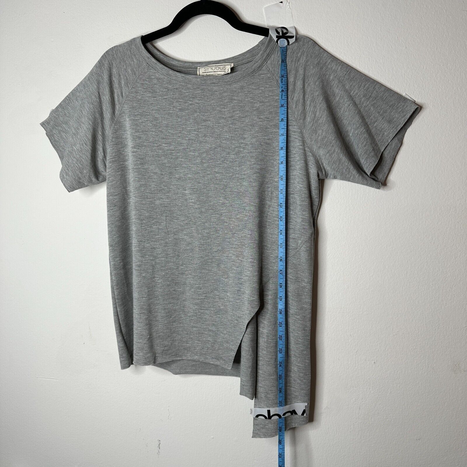 Other Sinuous Casual Gray Asymmetrical Hem Tee Round Neck M Size M / US 6-8 / IT 42-44 - 9 Thumbnail