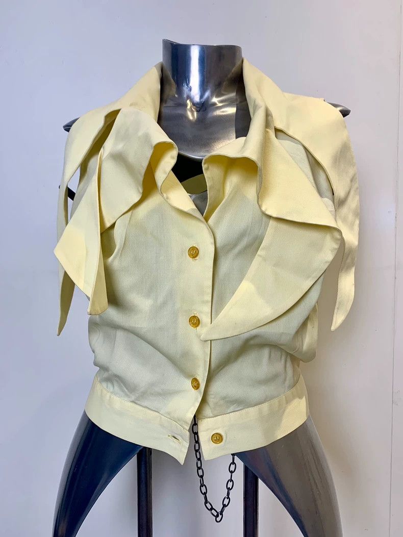 Vivienne Westwood Vivienne Westwood size1 Rare golden lace-edged bodice vest Size M / US 6-8 / IT 42-44 - 3 Thumbnail