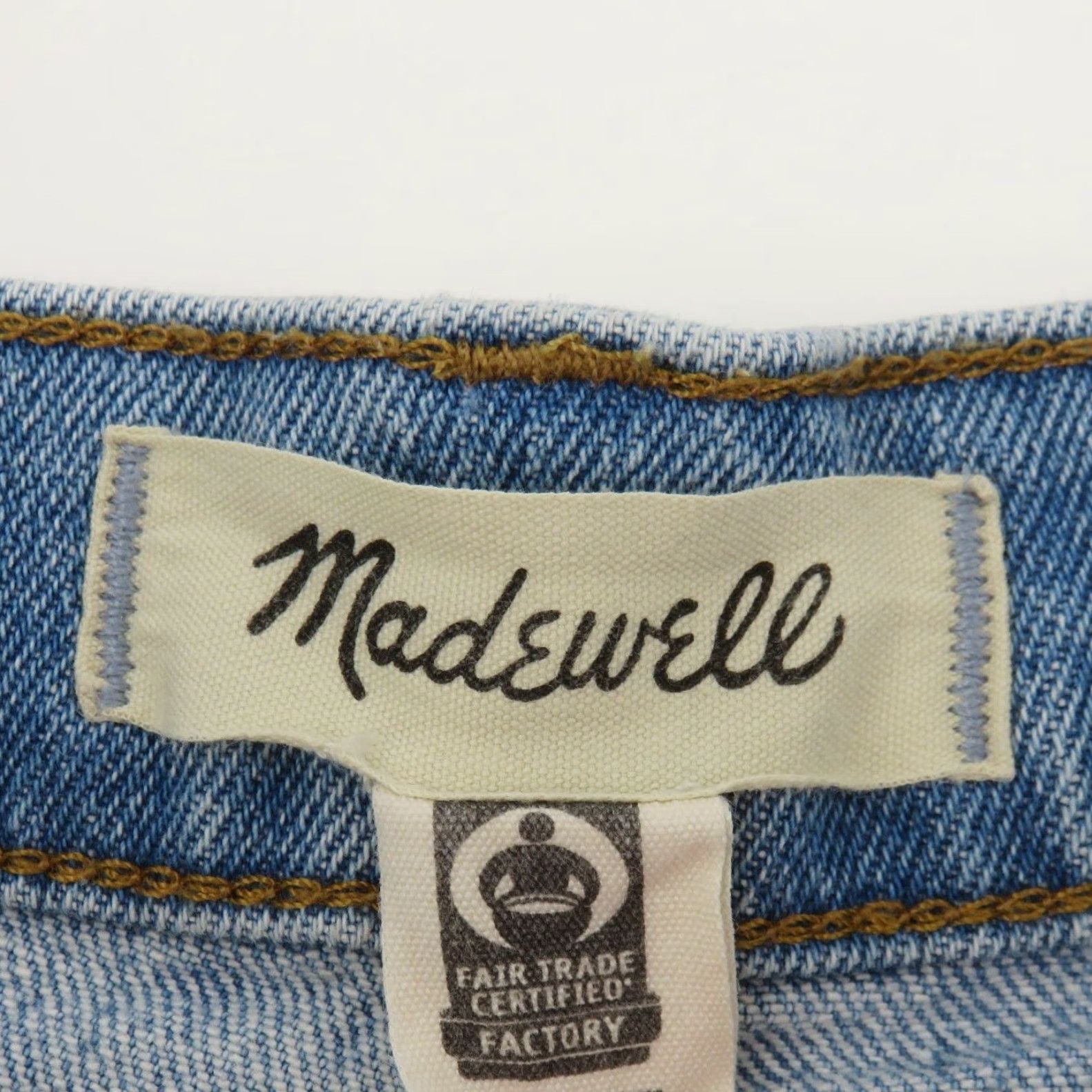 Madewell VINTAGE Madewell The Perfect Jean Short Women 30 Denim Blue 5-Pocket Pockets Distressed Raw Hem Casual Summer Spring Size 30" / US 8 / IT 44 - 6 Thumbnail