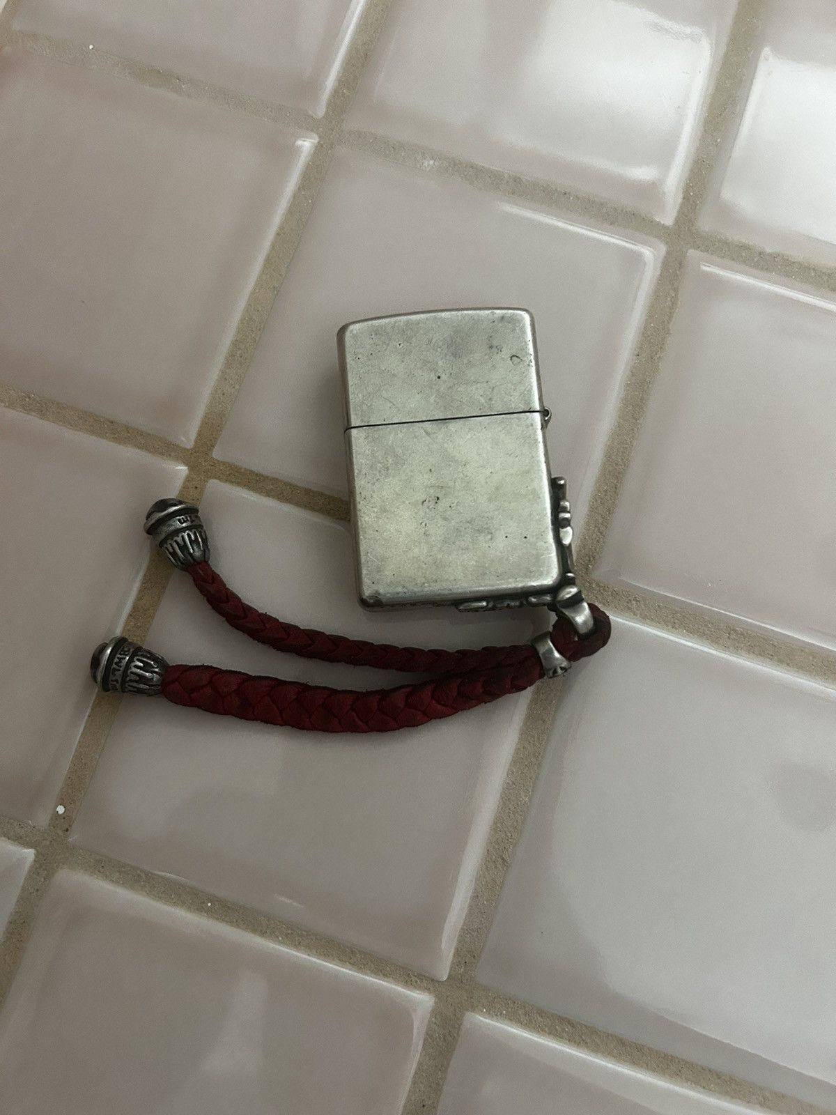 Bill Wall Leather Vintage silver BWL Malibu Lighter Cover Size ONE SIZE - 3 Thumbnail