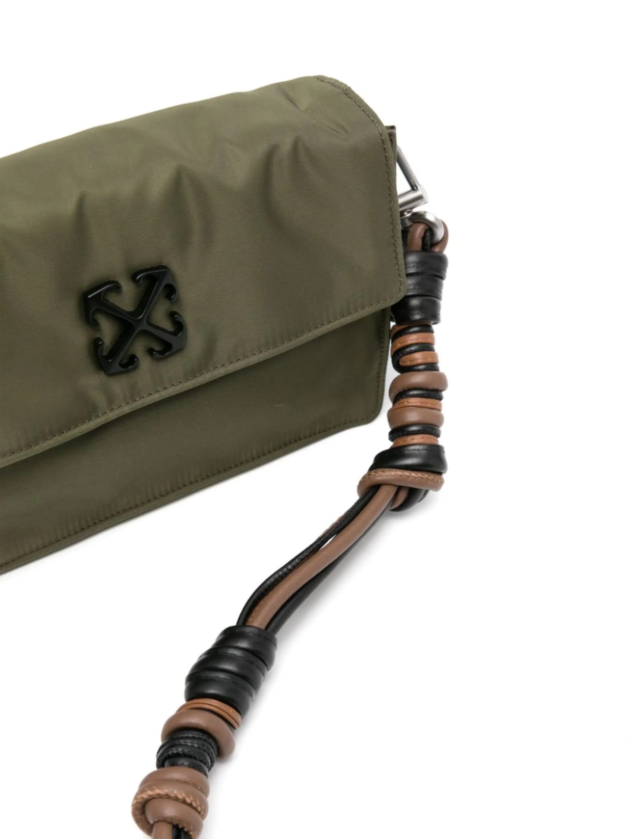 Off-White o1y0225 Size : OS / Logo Handbag in Military Green Size ONE SIZE - 2 Thumbnail