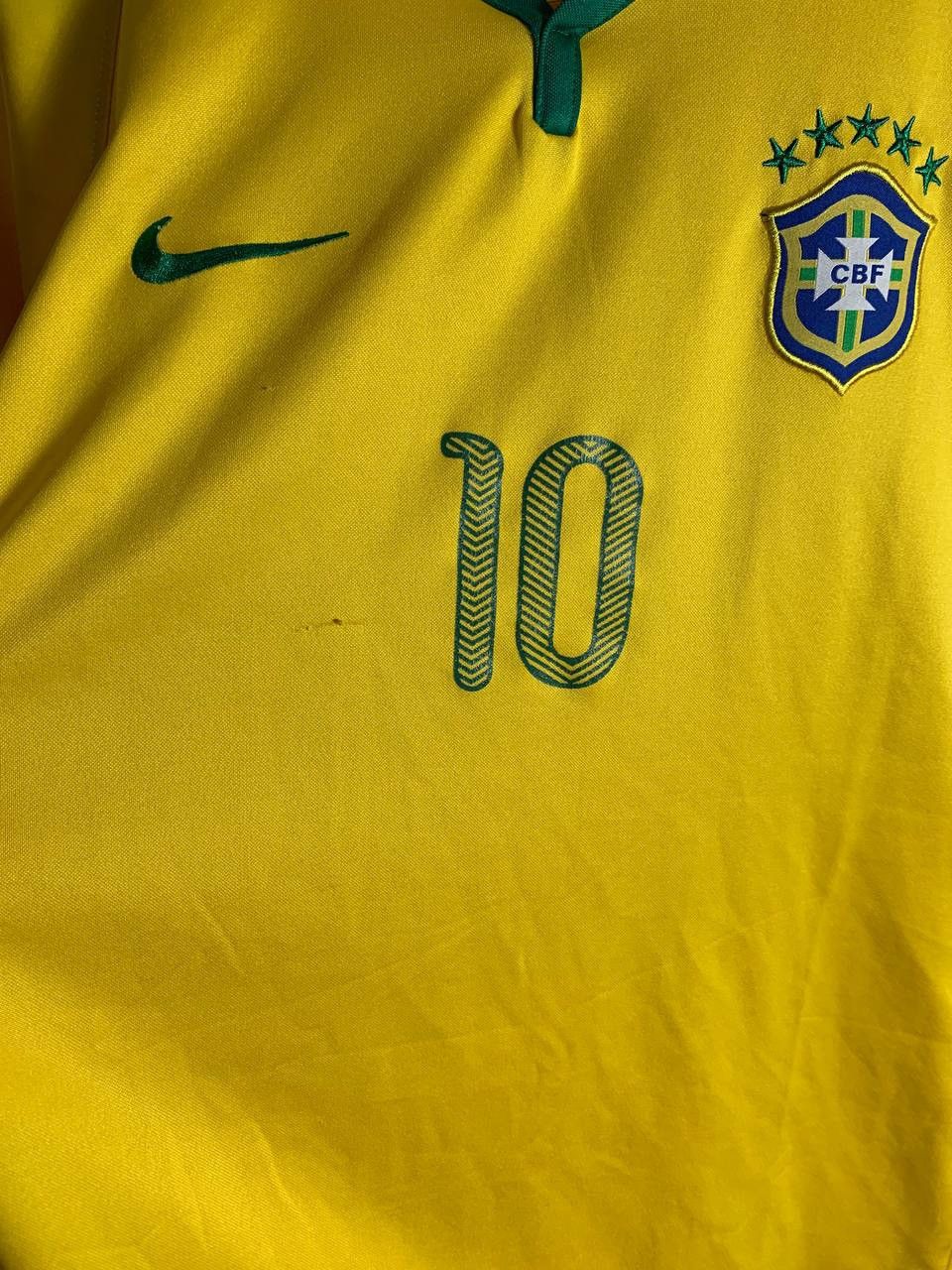 Vintage VERY RARE NIKE BRAZIL RETRO SOCCER JERSEY BLOKECORE Y2K 90s Size US XL / EU 56 / 4 - 3 Thumbnail