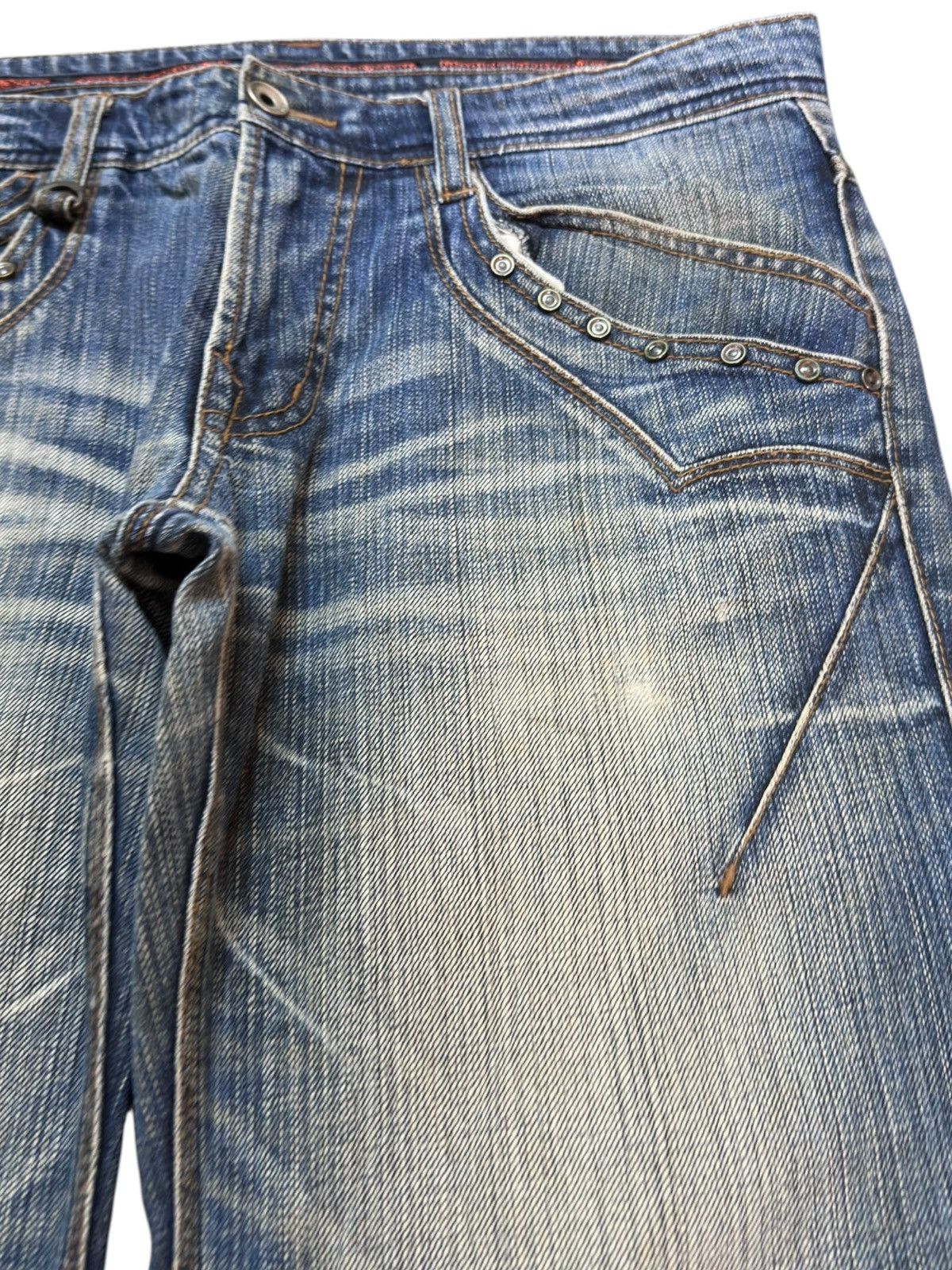 Nicole Club Vintage Nicole Club Flare Faded Whiskers Denim Size US 34 / EU 50 - 4 Thumbnail