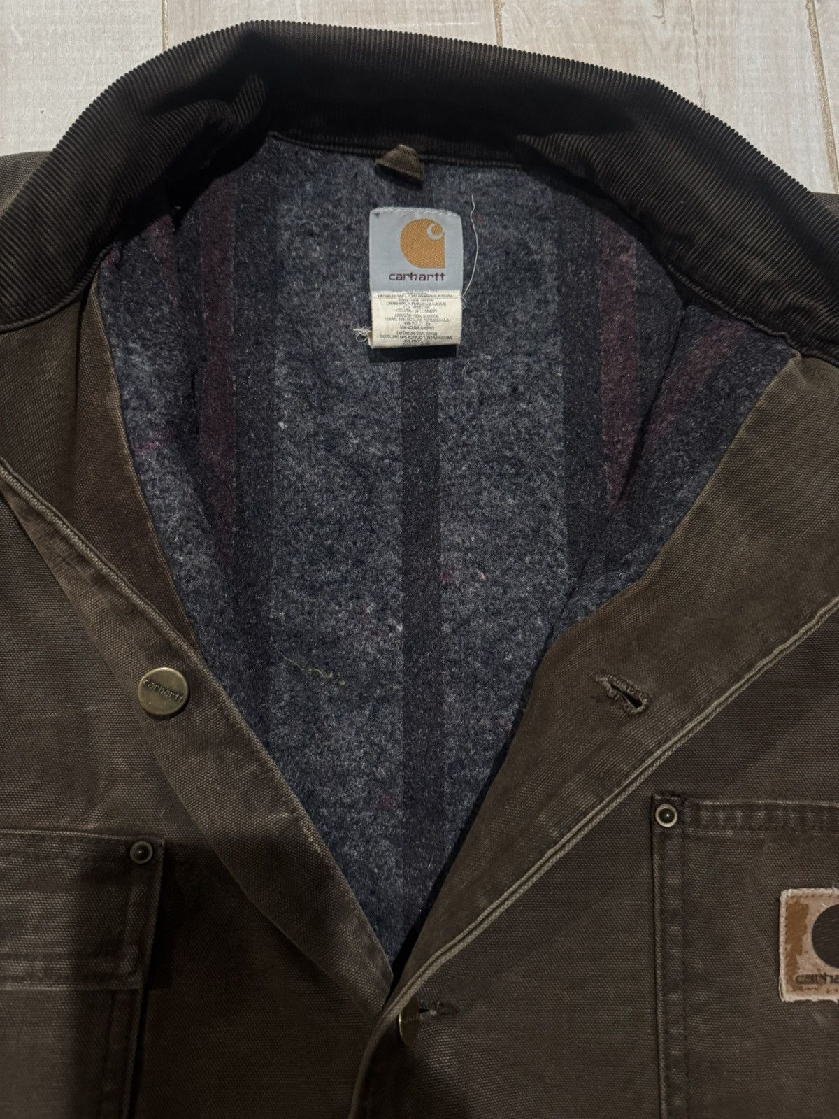 Carhartt Vintage Flannel Lined Carhartt Jacket Size US XL / EU 56 / 4 - 3 Thumbnail