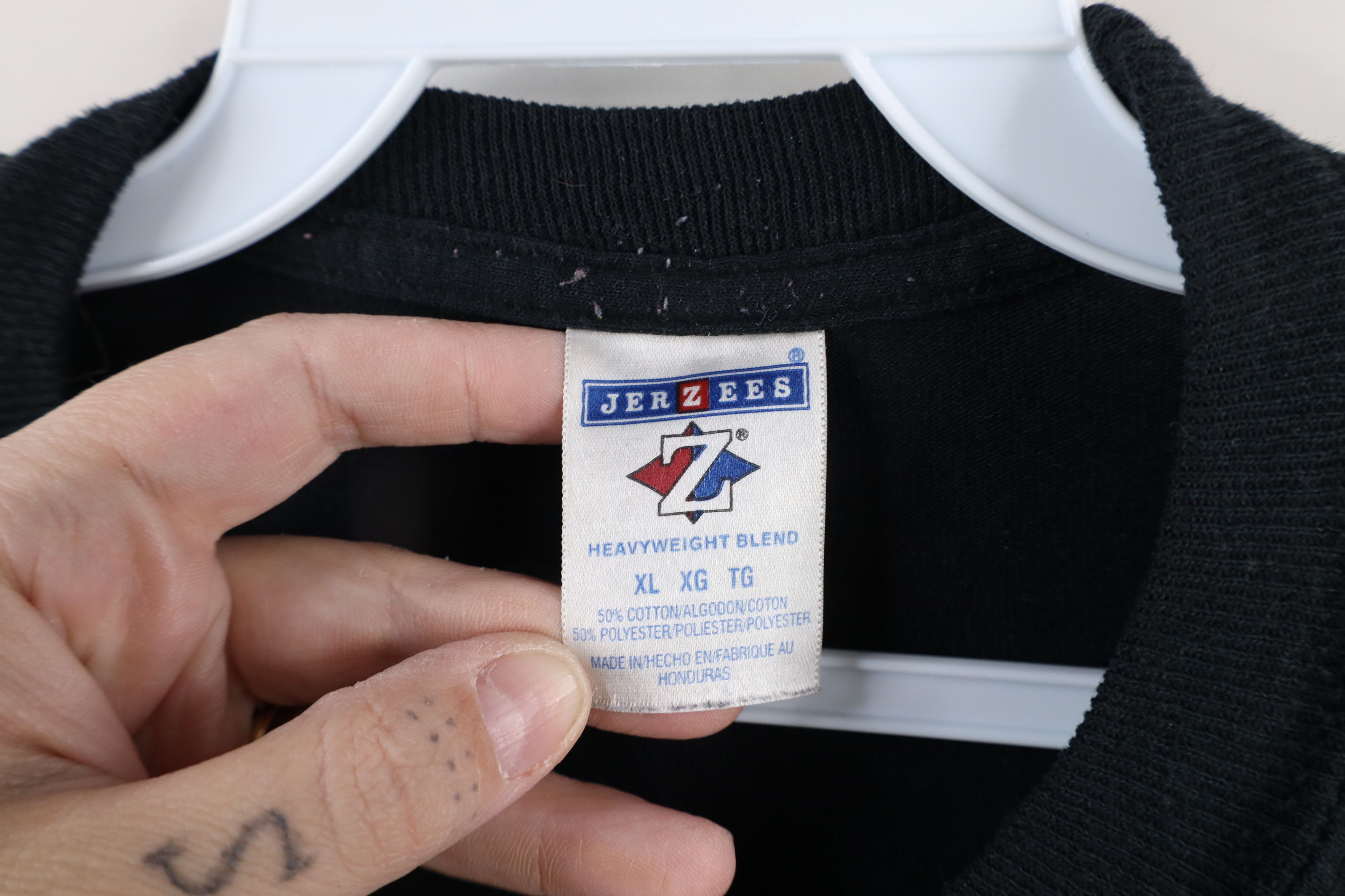 Vintage Vintage 90s Streetwear Blank Heavyweight T-Shirt Black Size US XL / EU 56 / 4 - 8 Thumbnail