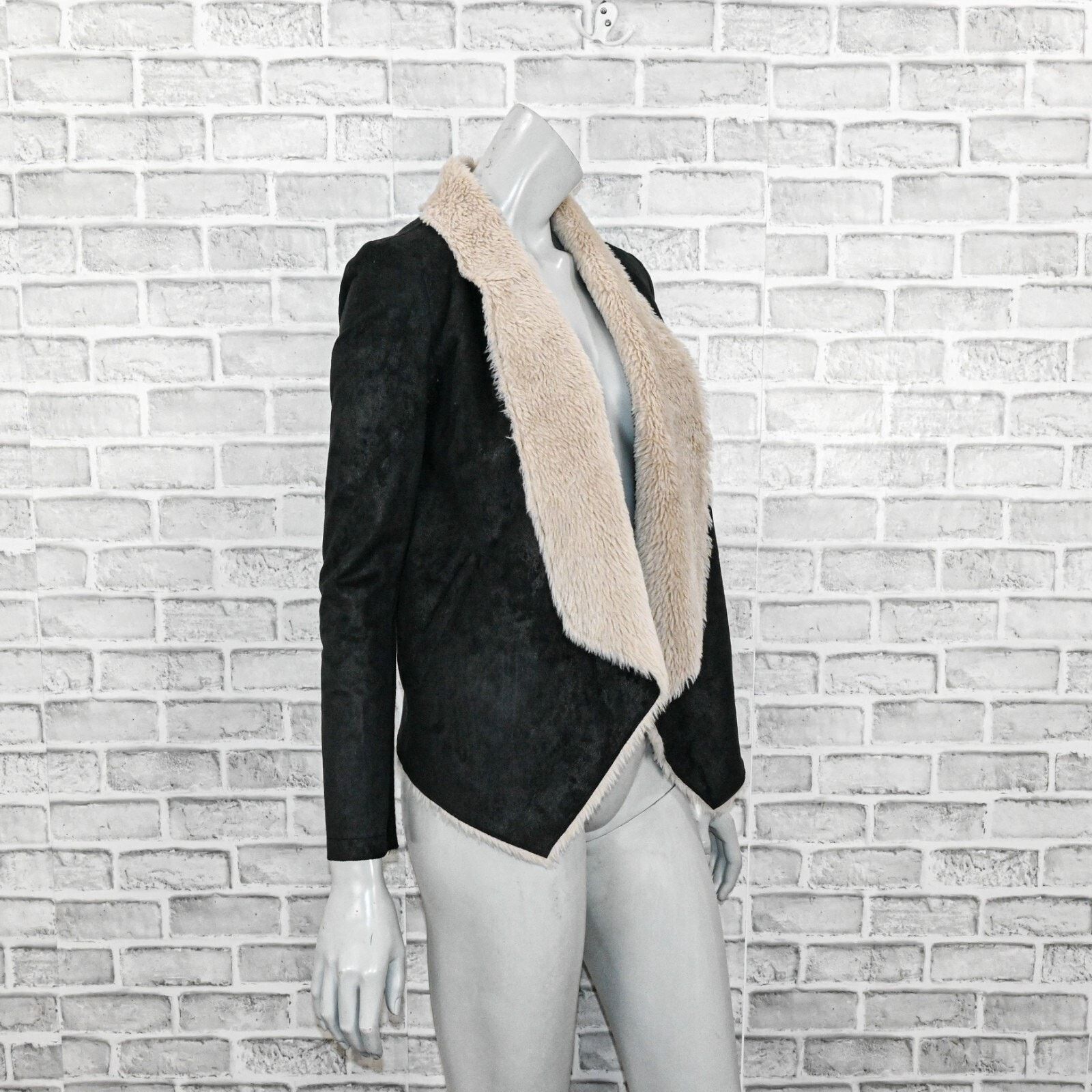 The Kooples The Kooples Faux Shearling Jacket sherpa lined black Size S / US 4 / IT 40 - 5 Thumbnail