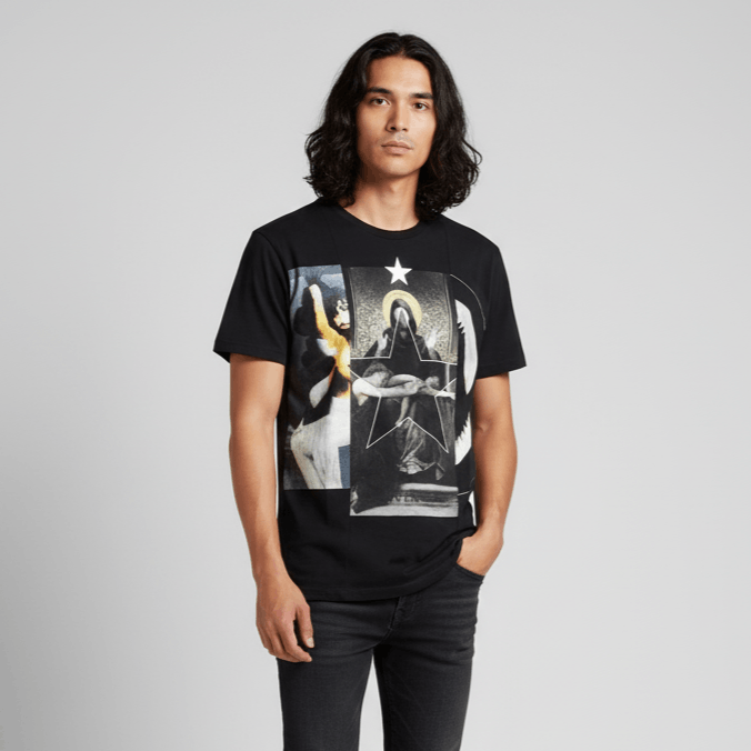 Vintage Givenchy by Riccardo Tisci SS13 Madonna Star Graphic T-SHIRT Size US M / EU 48-50 / 2 - 1 Thumbnail