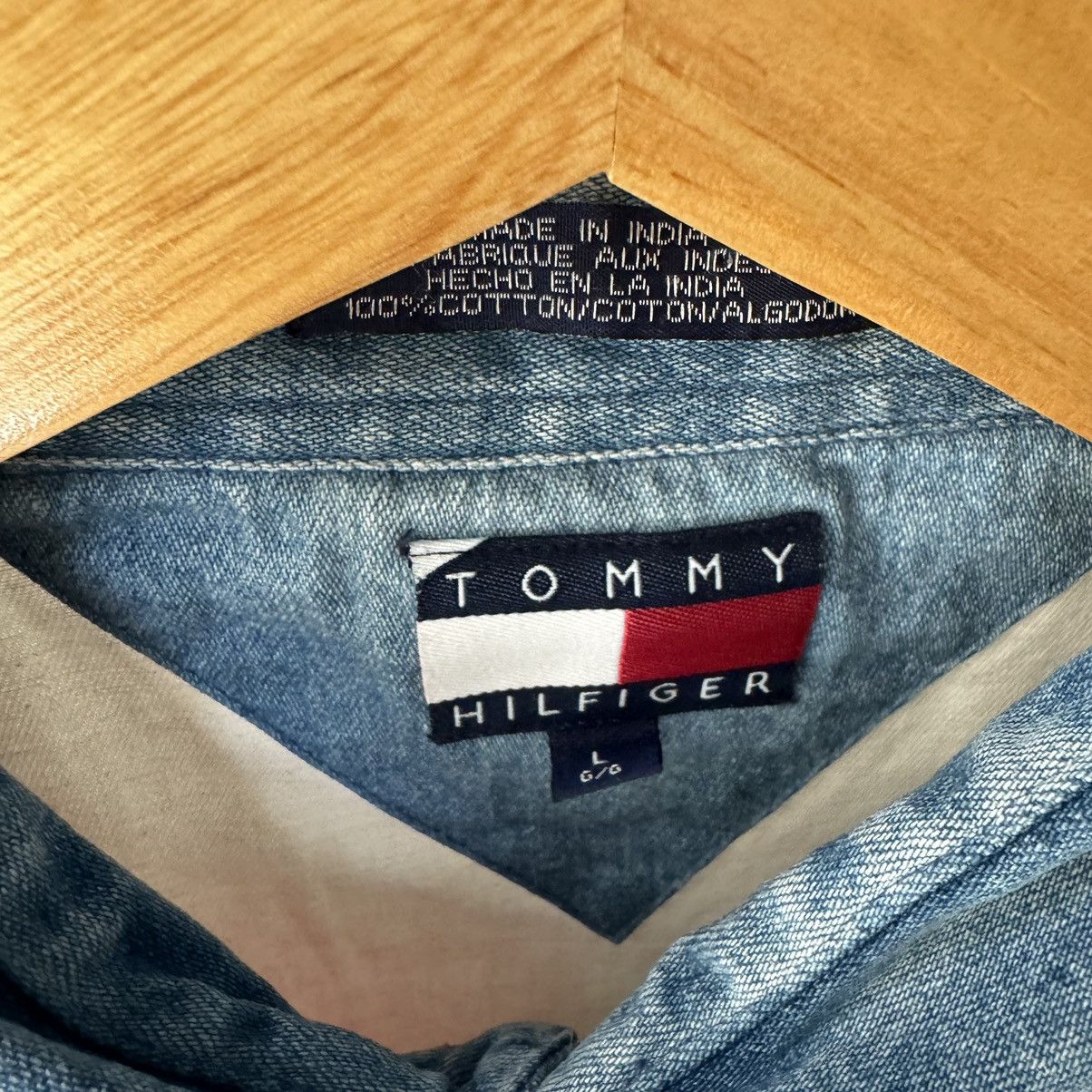 Tommy Hilfiger × Vintage Tommy Hilfiger USA Flag Shirt Size US L / EU 52-54 / 3 - 4 Thumbnail