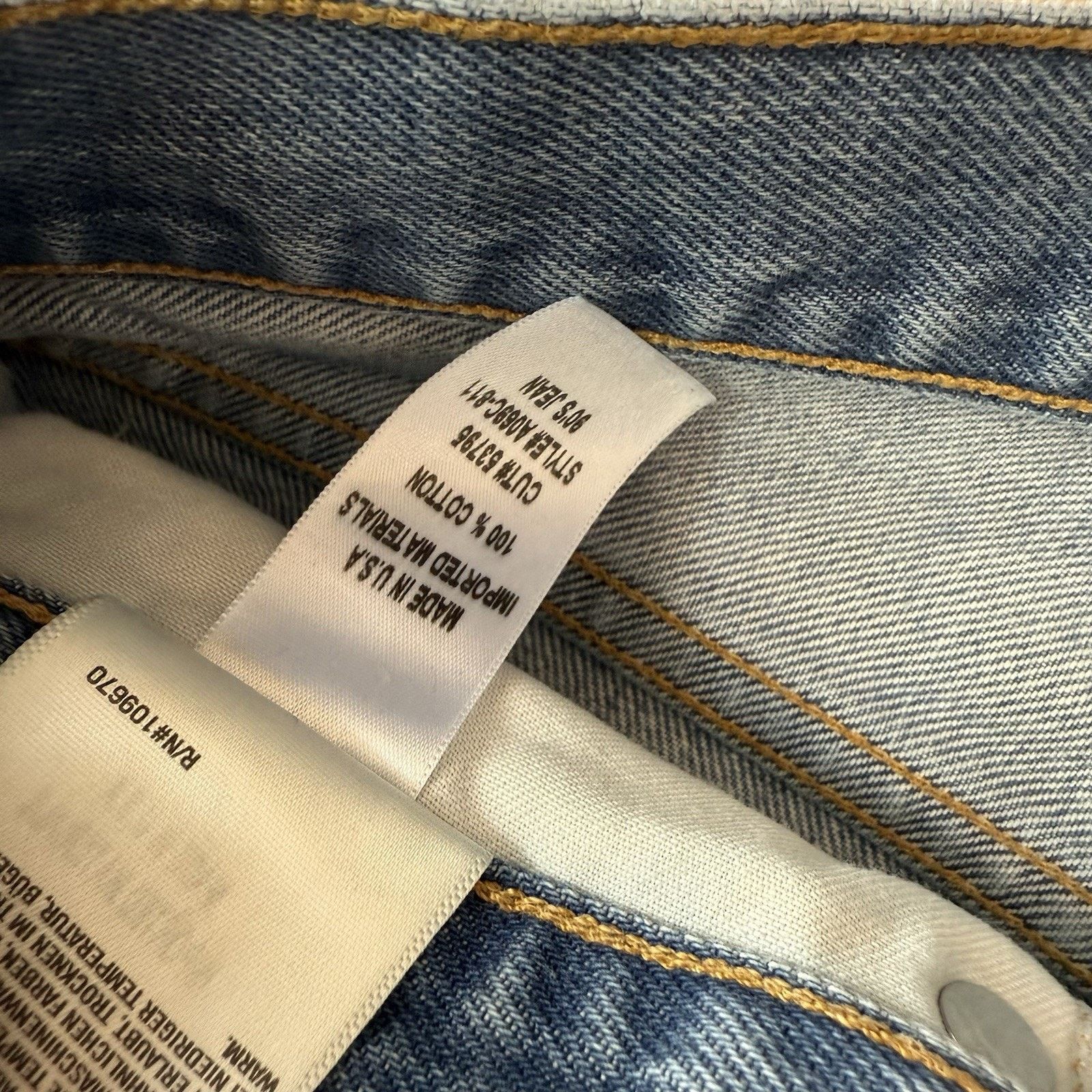 Agolde Agolde 90s Pinch Waist Jeans 29 Blue Medium Wash High Rise Size 29" - 6 Thumbnail