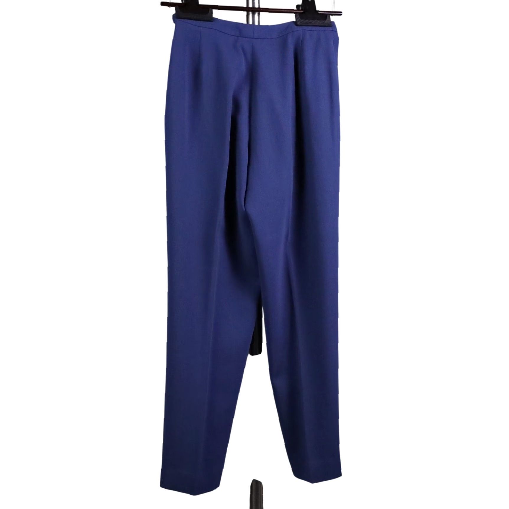 Vintage Doncaster Dress Pants Womens 6P Petite Blue Wool Tailored Straight Career Dress Pants Ladies 6P Petite Blue Wool Tailored Straight Career Size 28" / US 6 / IT 42 - 2 Thumbnail