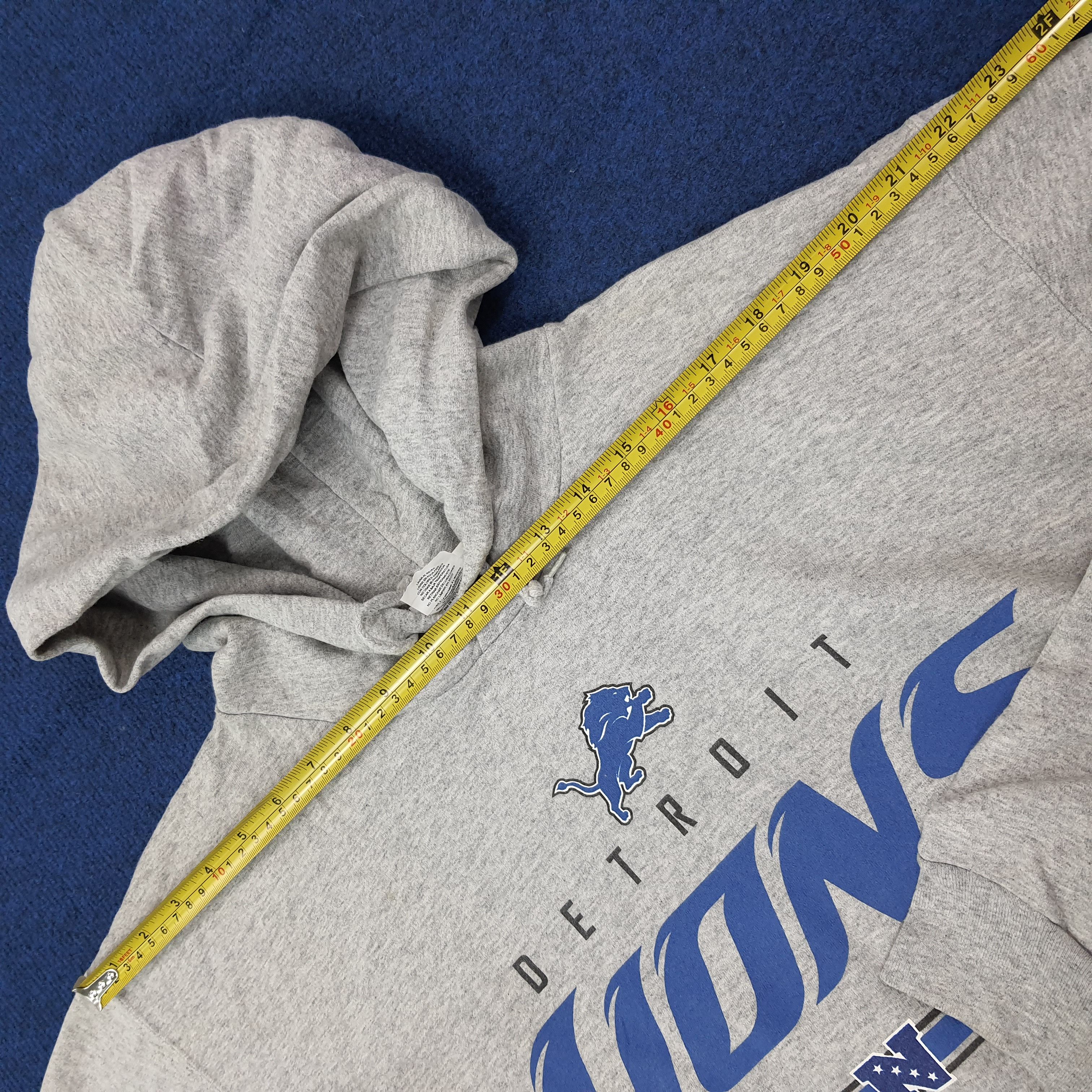 NFL Vintage NFL Detroit Lions Football Team Hoodie C264N4 Size US XL / EU 56 / 4 - 8 Thumbnail