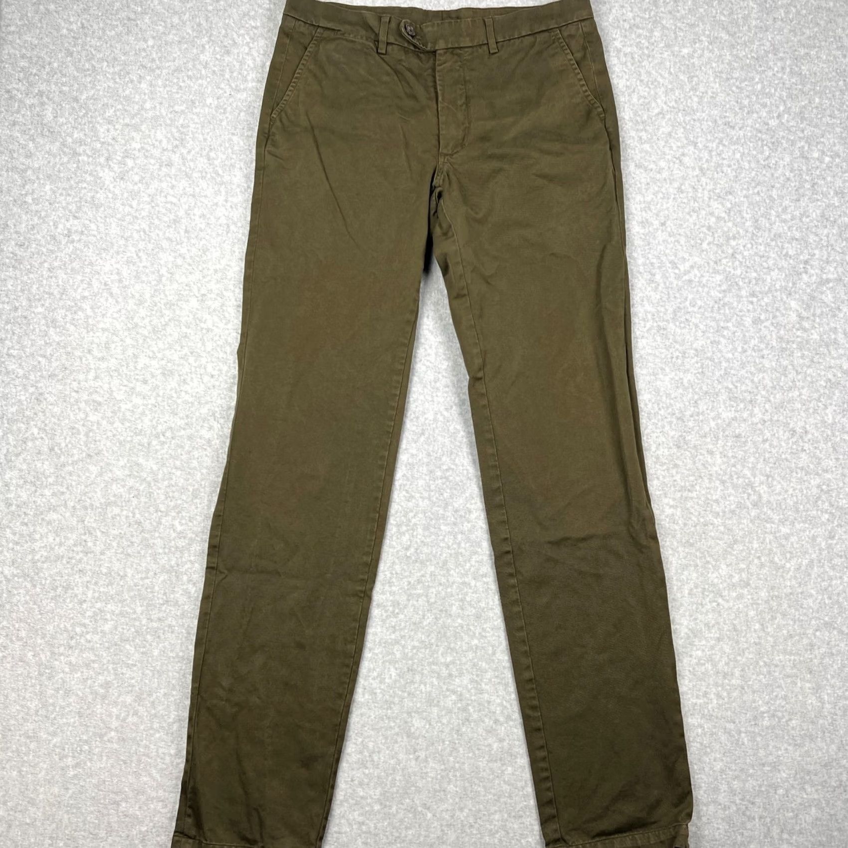 Vintage Spier & Mackay Pants Chino Mens 32x34 Beige Khaki Cotton Extra Slim Size US 32 / EU 48 - 2 Thumbnail