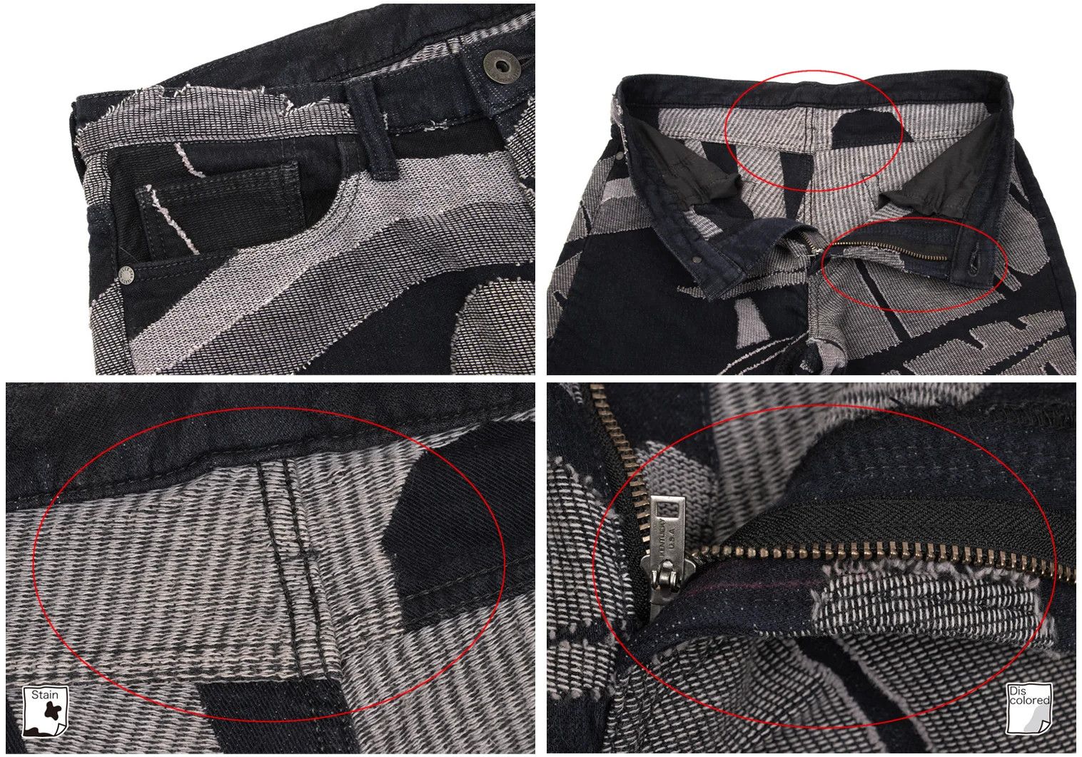 Issey Miyake Graphic Jacquard Denim Pants in Indigo Black and More Size US 38 / EU 54 - 8 Thumbnail