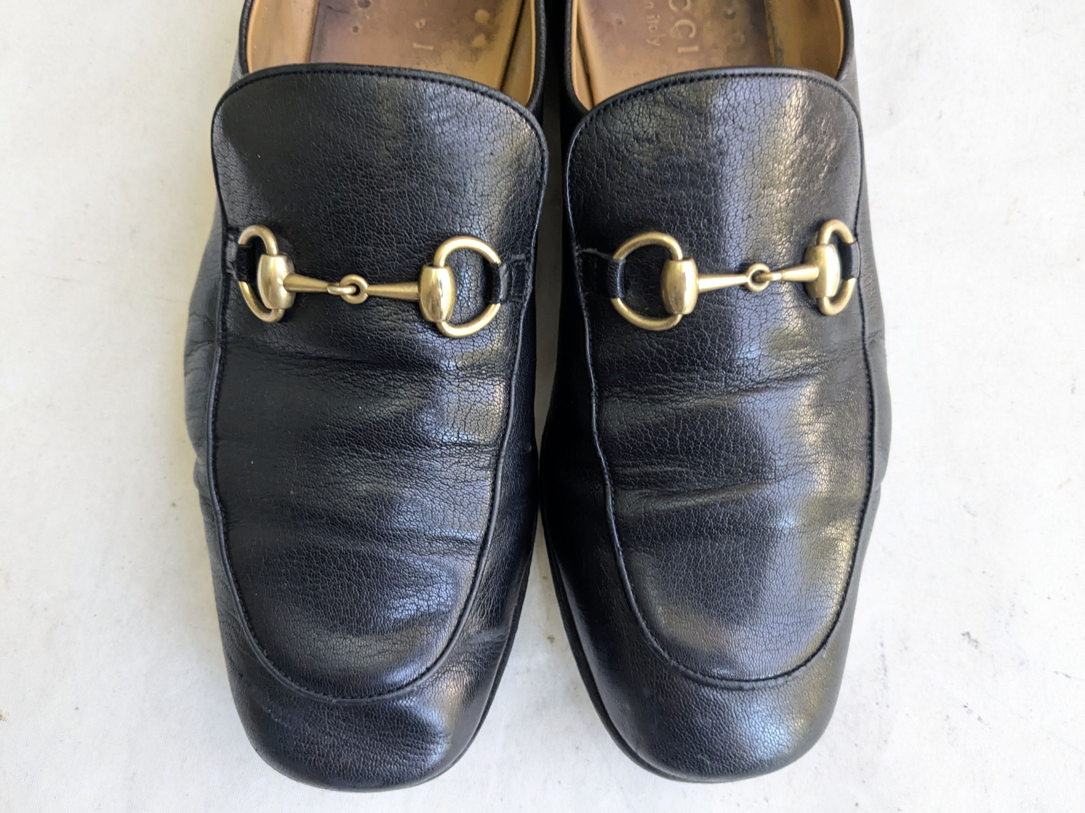 Gucci Gucci Horsebit Loafers Black Leather 10 Snaffle Mules Size US 10 / EU 43 - 3 Thumbnail