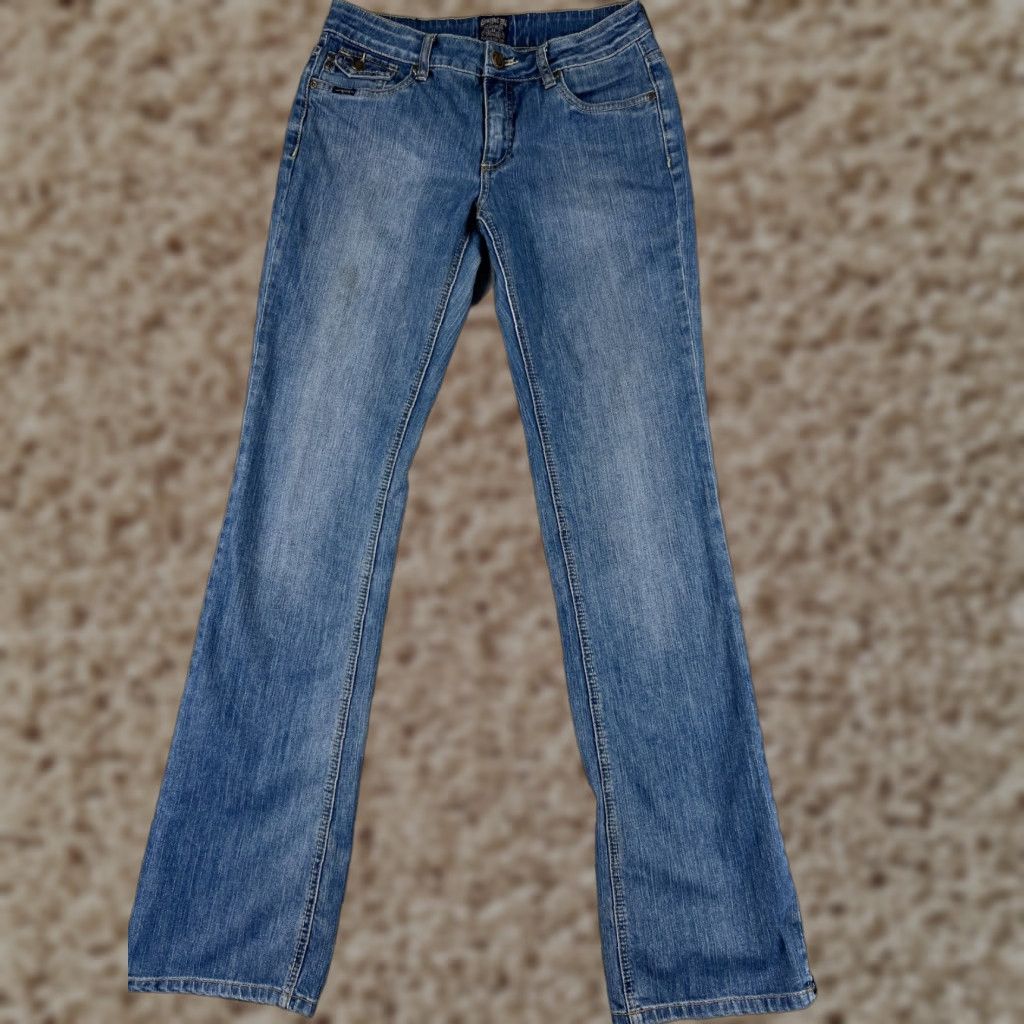 Denime Cowgirl Up Jeans Women 4 26x34 Blue Denim Boot Cut Cotton Dont Fence Me Size 27" / US 4 / IT 40 - 1 Thumbnail
