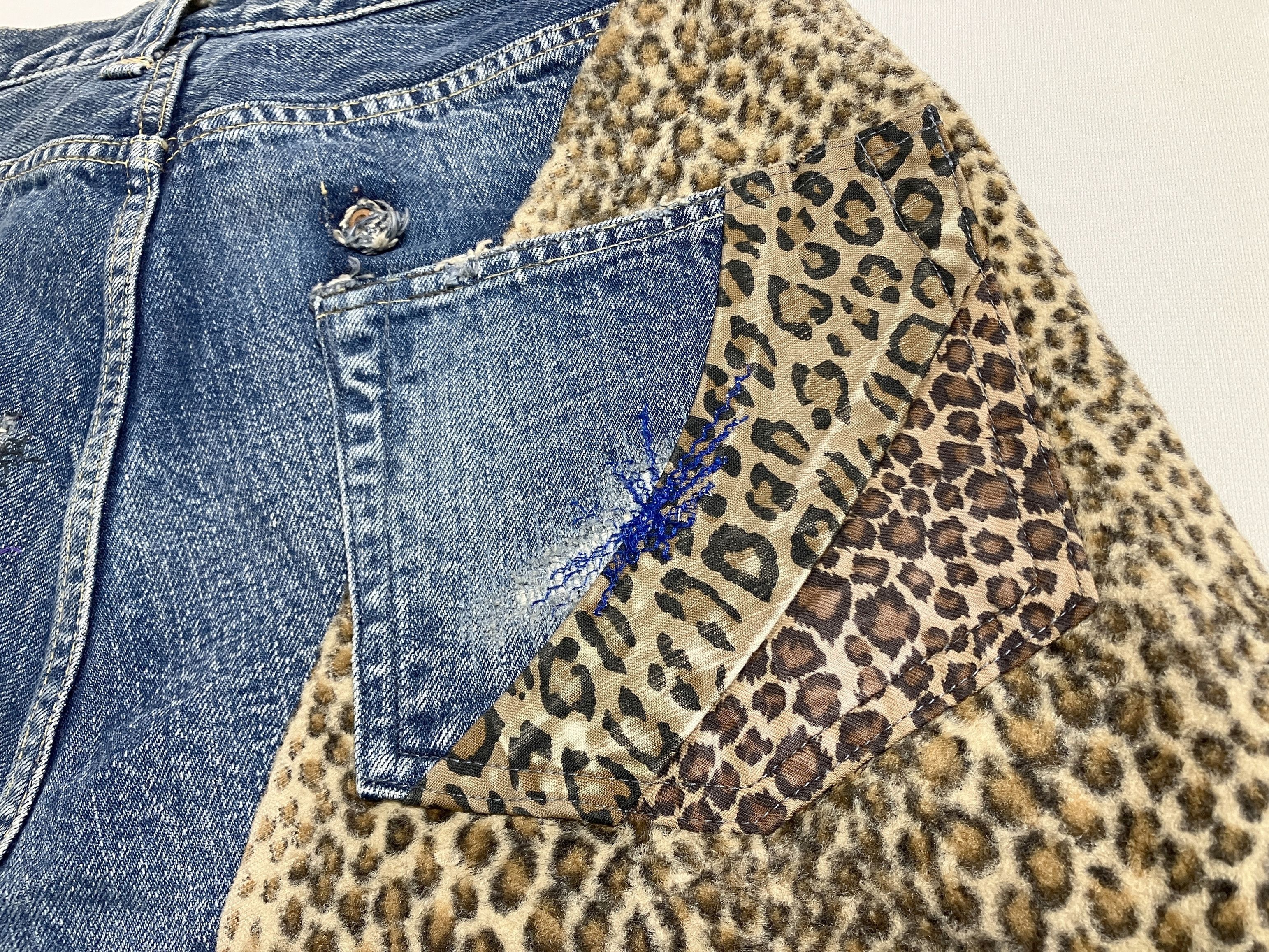 Kapital KAPITAL 14oz leopard remake denim shorts pants brand new Size US 30 / EU 46 - 7 Thumbnail