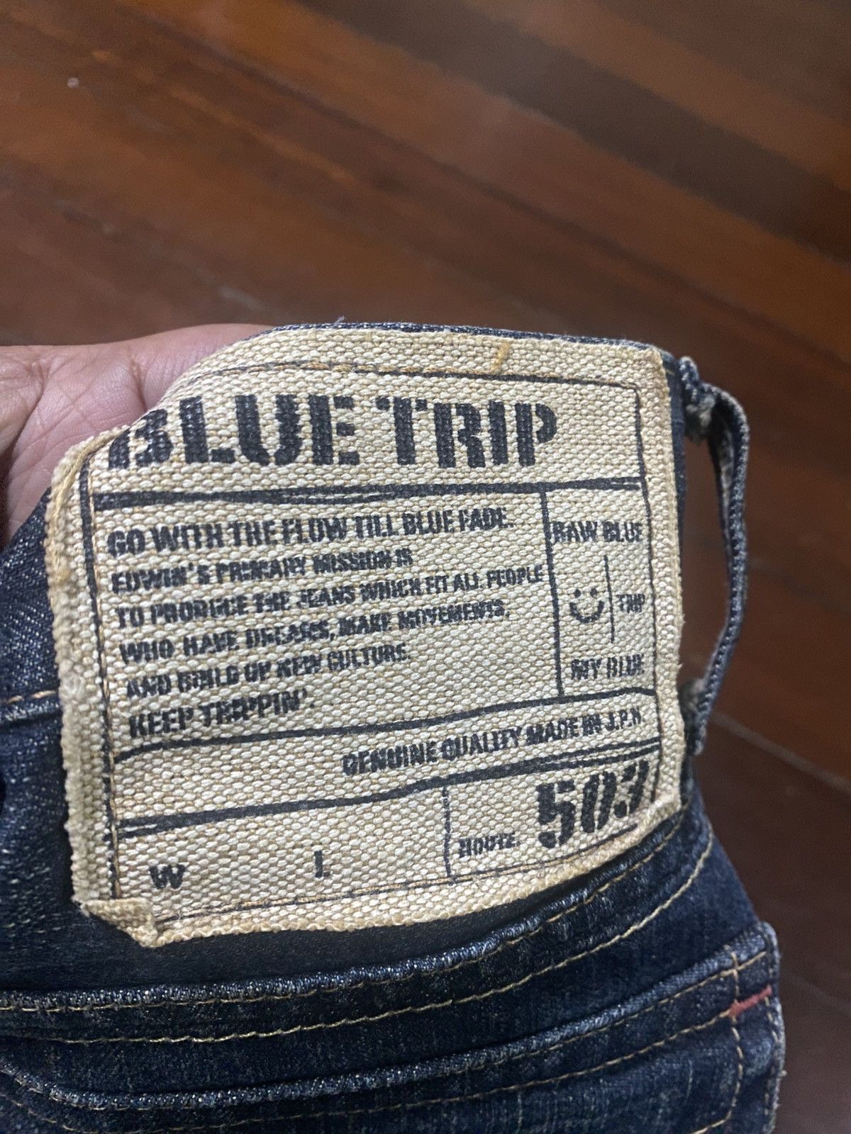 If Six Was Nine Japanese Edwin 503 Flared Jeans Distressed Jeans mud wash Size US 37 - 14 Thumbnail