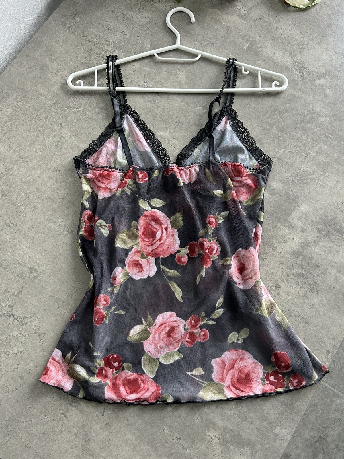 Vintage Cute Mesh Vintage Top Floral Sexy Coquette 00s 90s Size S / US 4 / IT 40 - 7 Thumbnail