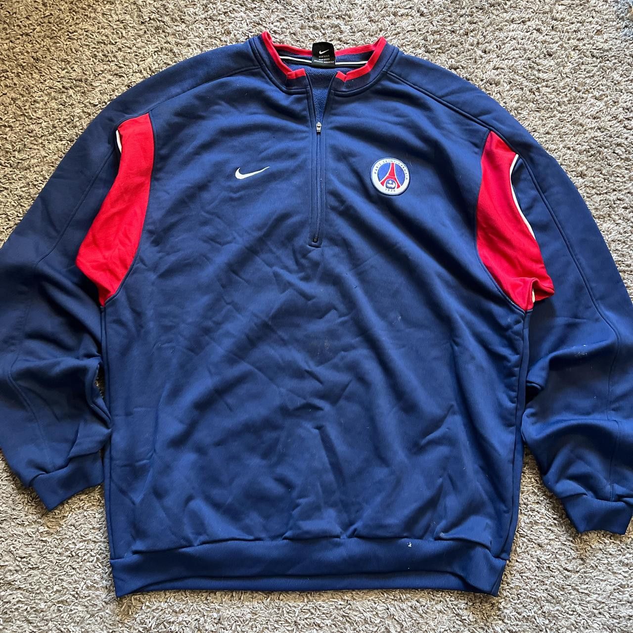 Nike Vintage Nike PSG quarter zip sweatshirt Size US XL / EU 56 / 4 - 1 Thumbnail