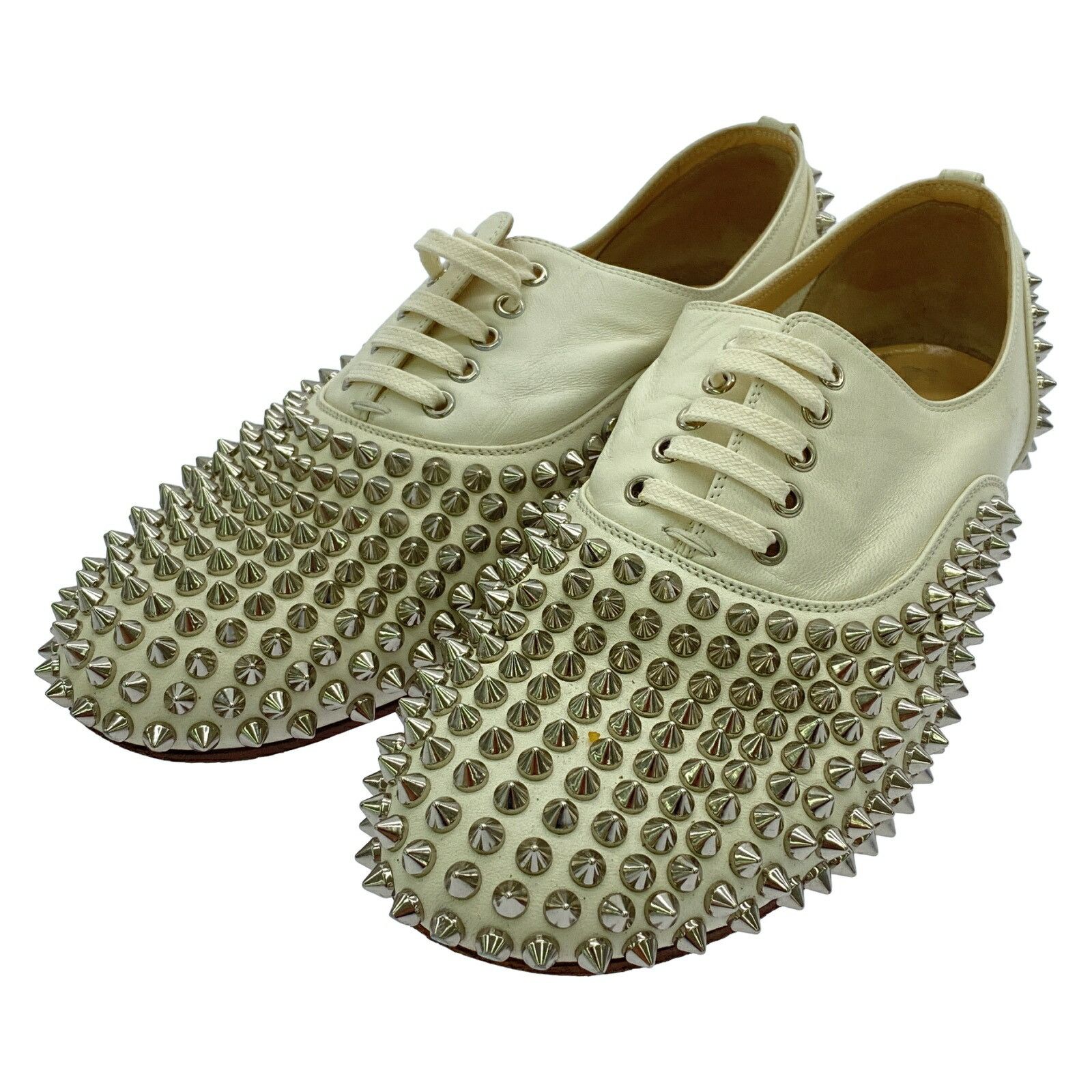 Christian Louboutin Christian Louboutin Official Name Shoes Leather Shoes in White, Women's