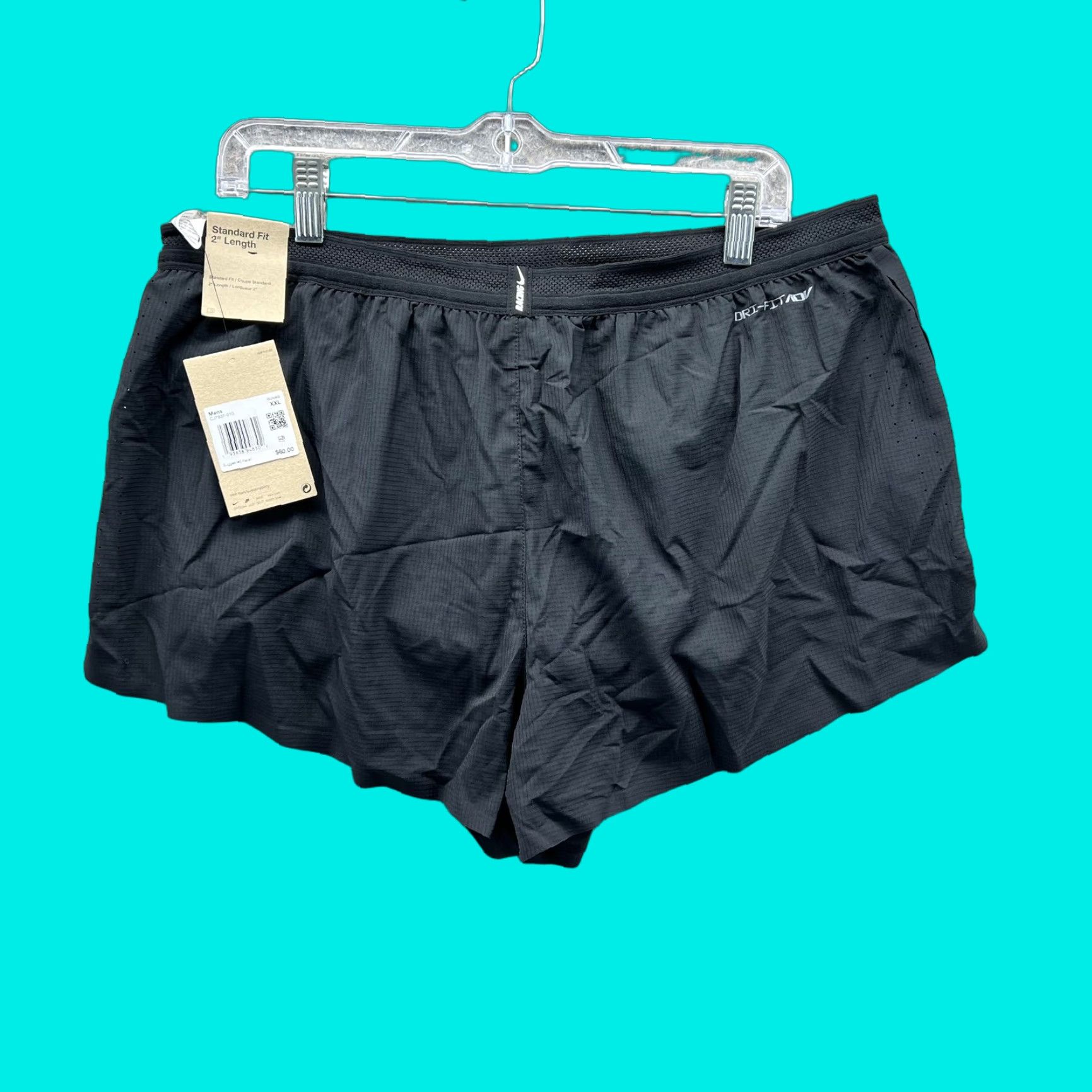 Nike Nike AeroSwift Running Shorts Mens 2XL Black Dri-FIT ADV 2in CJ7837-010 Size US 39 - 1 Thumbnail