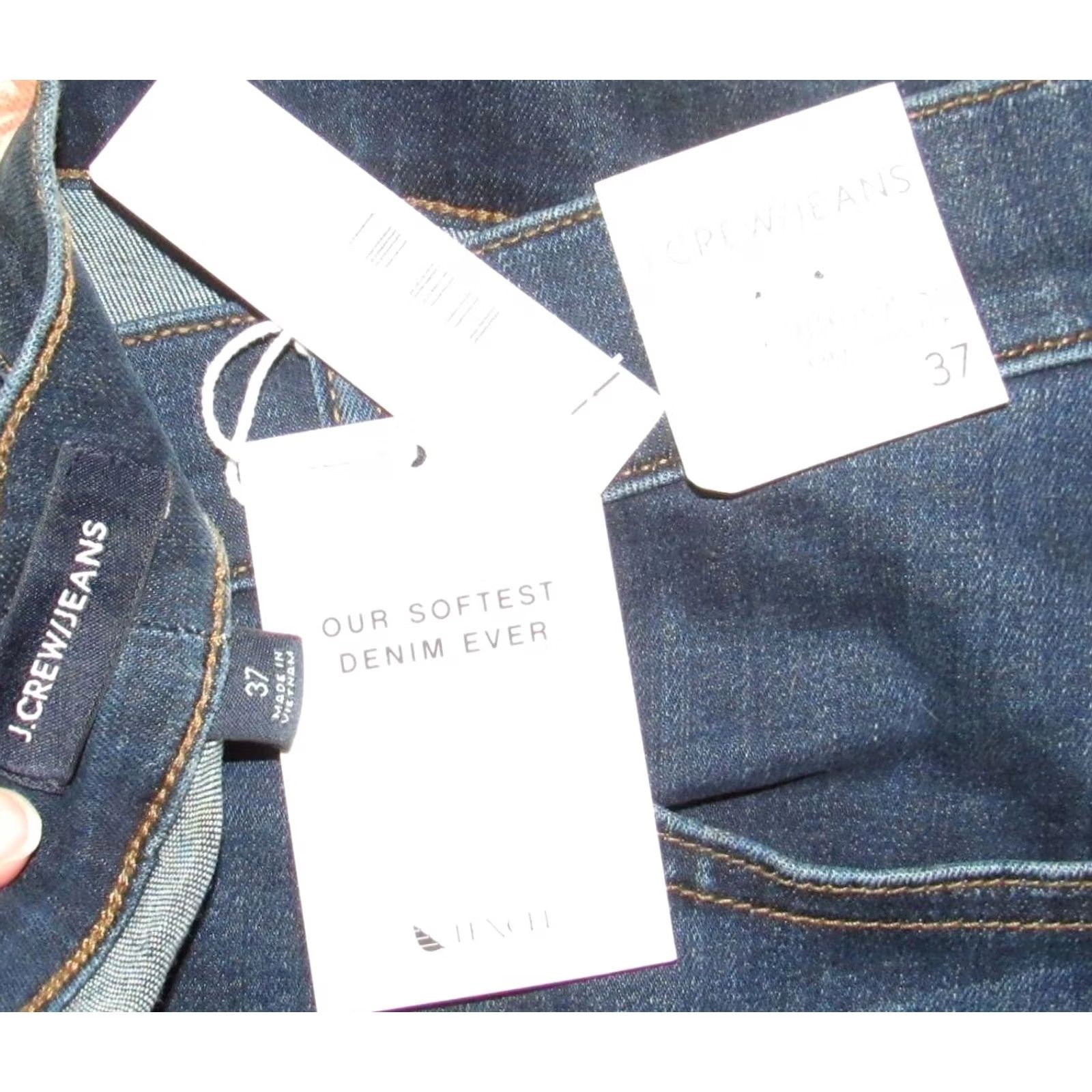 Vintage J CREW 9" High Rise Toothpick Denim Jeans 37 NWT Women Denim Jeans Toothpick 9" High Rise 37 NWT Women Blues Jeans Size 25" / US 0 / IT 36 - 5 Thumbnail