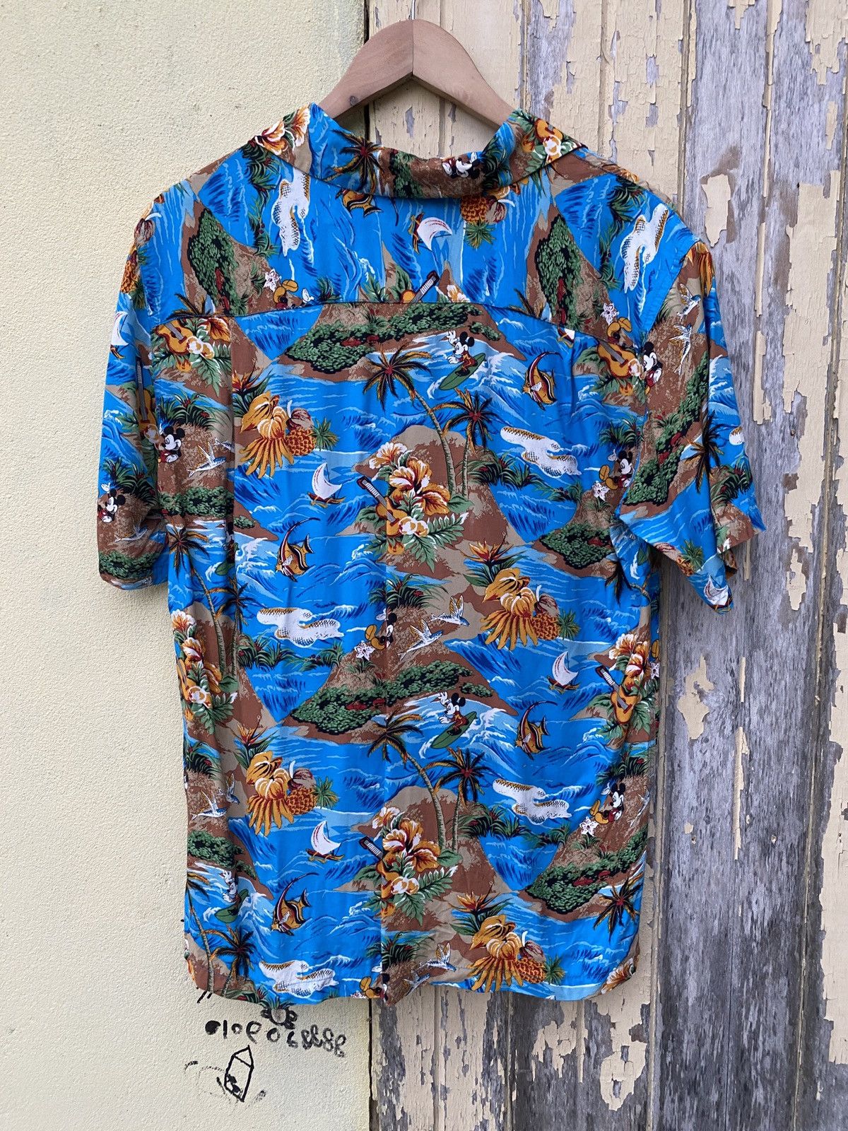 Disney × Vintage Vintage aloha disney mickey full print hawaiian shirt Size US L / EU 52-54 / 3 - 4 Thumbnail