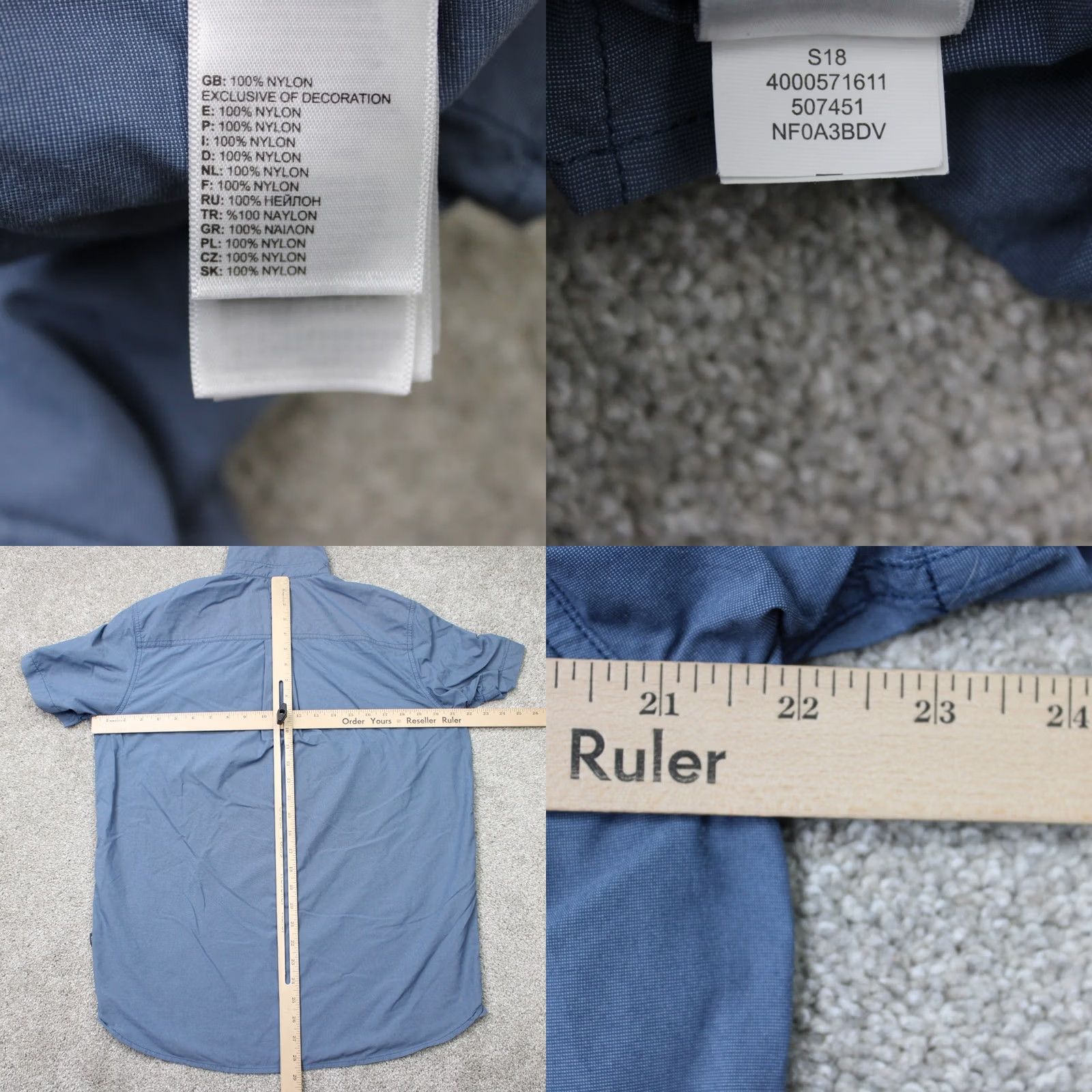 The North Face The North Face Shirt Men Medium Blue Monanock Utility Double Pocket Short Sleeve Size US M / EU 48-50 / 2 - 8 Thumbnail