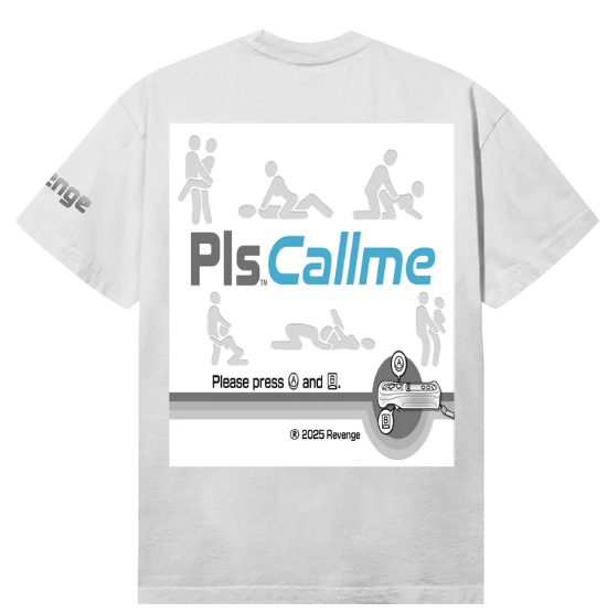 Nintendo × Revenge Revenge Clothing I Miss You Pls Call Me T-Shirt Size Large Size US L / EU 52-54 / 3 - 2 Thumbnail