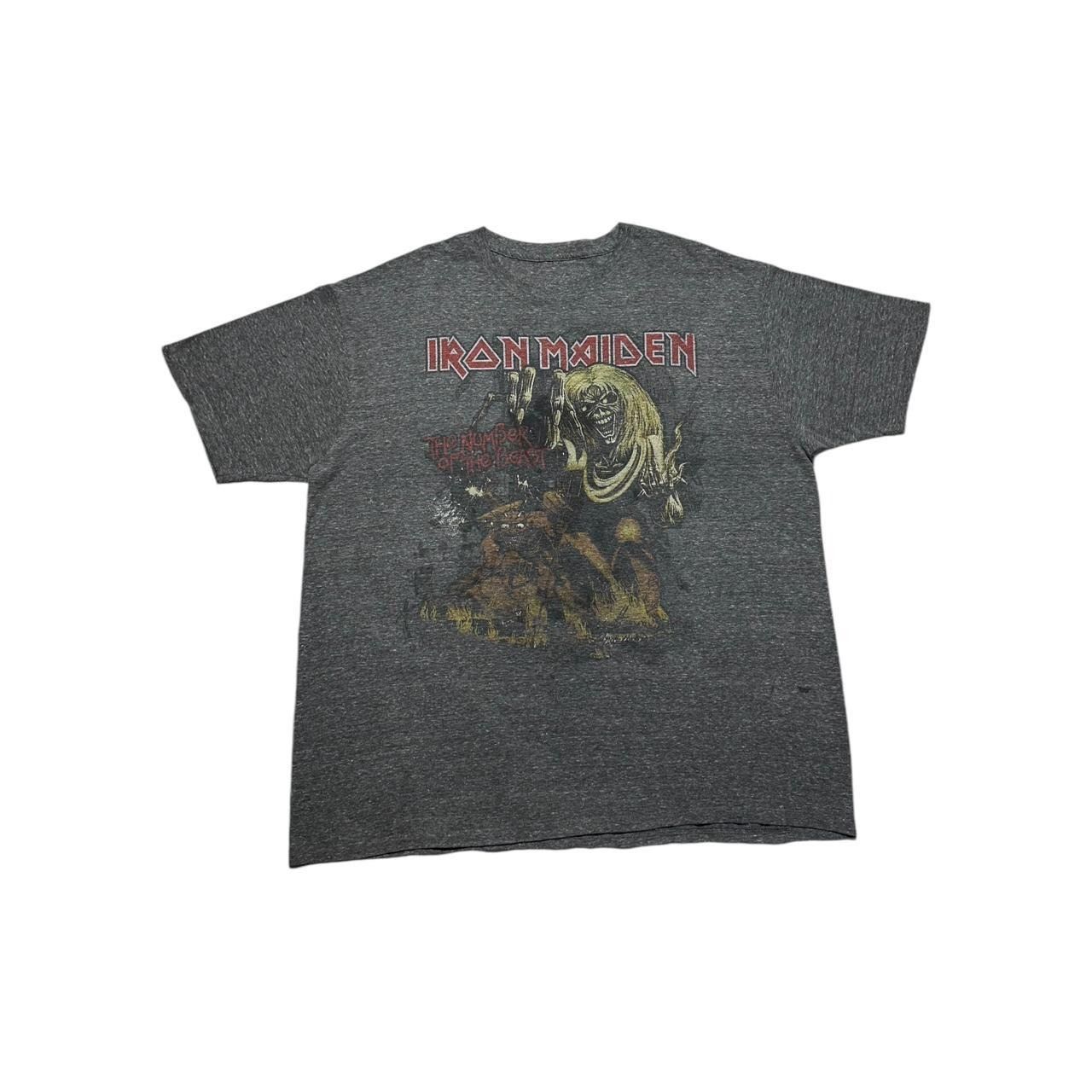 Band Tees × Hanes × Iron Maiden Vintage Iron Maiden Number of the Beast T-Shirt Size US XL / EU 56 / 4 - 1 Thumbnail