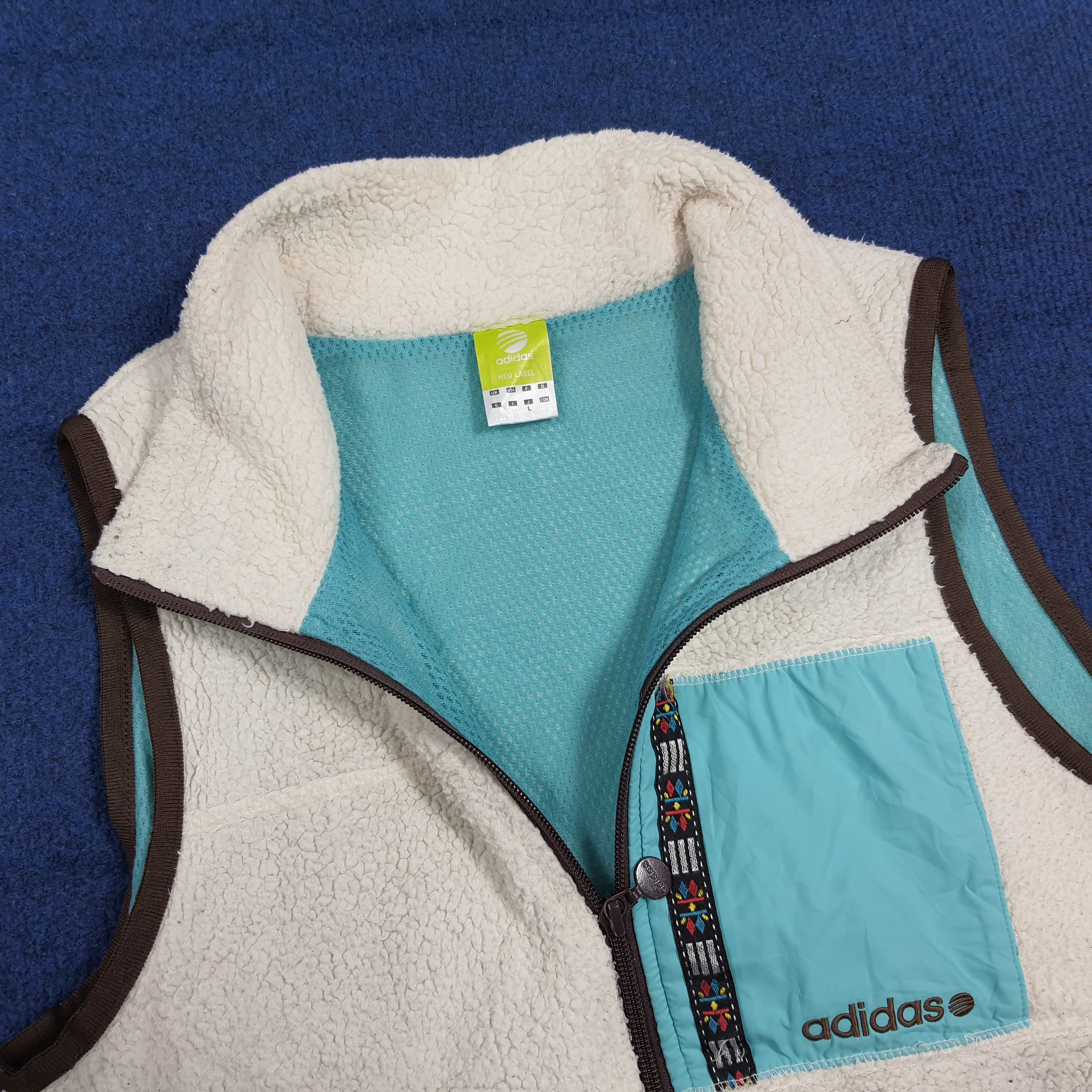 Adidas Vintage Adidas Neo Fleece Vests Custom Yohji Logo C282N26 Size US XS / EU 42 / 0 - 5 Thumbnail