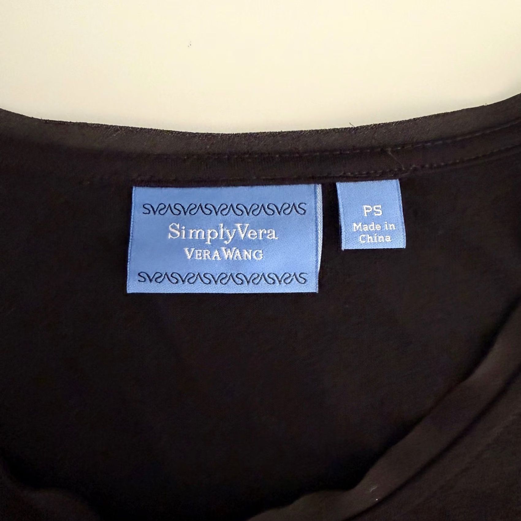 Vintage Simply Vera Vera Wang Tank Top Womens PS Black Sequin Layered High Low Glam Party NWT Size S / US 4 / IT 40 - 5 Thumbnail
