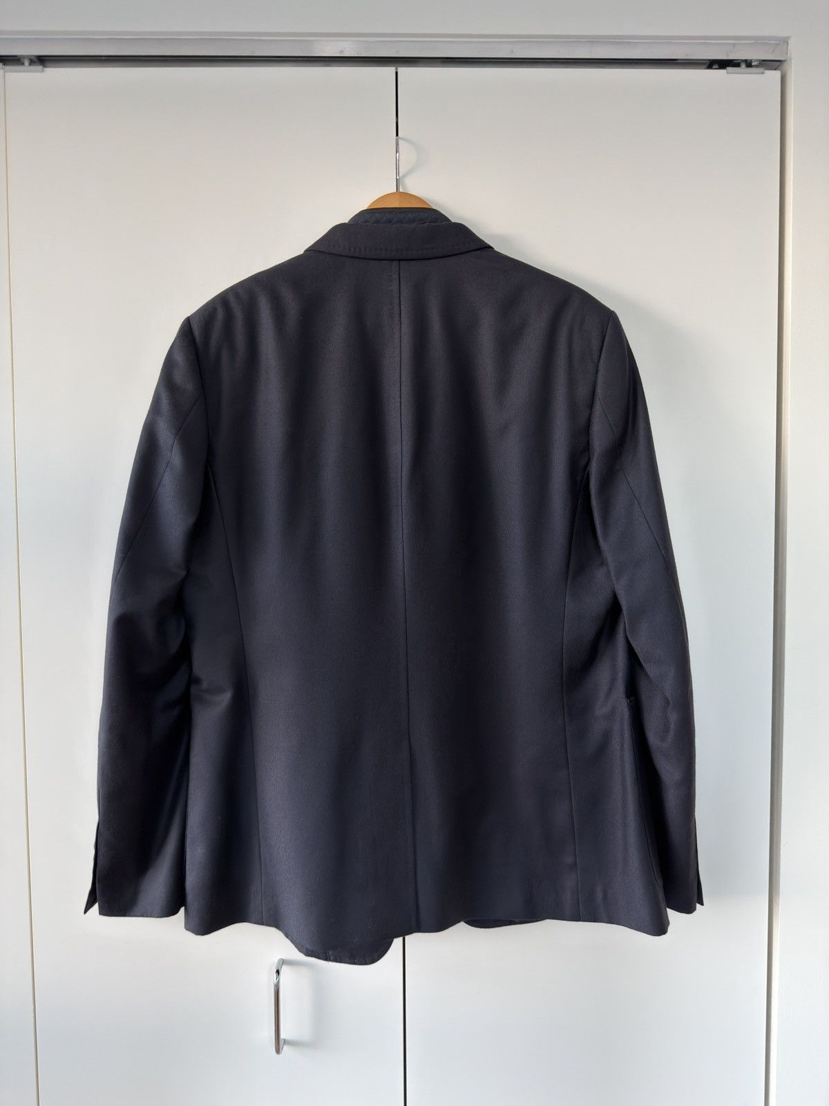 Burberry London Wool Cashmere Blazer with Quilted Vest Insert Navy 56 Size 52R - 12 Thumbnail
