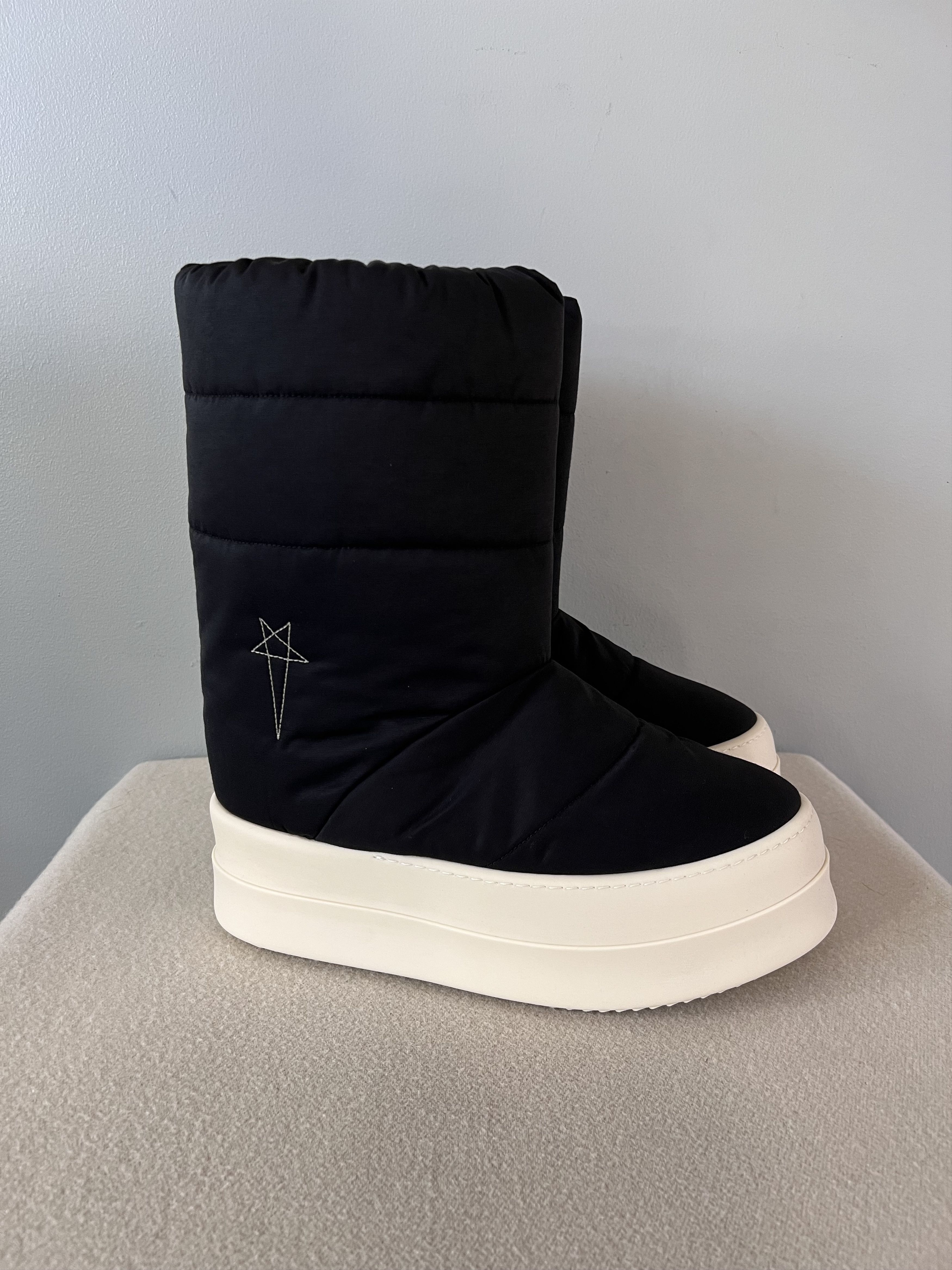 Rick Owens Drkshdw Rick Owens DRKSHDW Mega Bumper Lunar Boots in Black Size US 12 / EU 45 - 1 Thumbnail