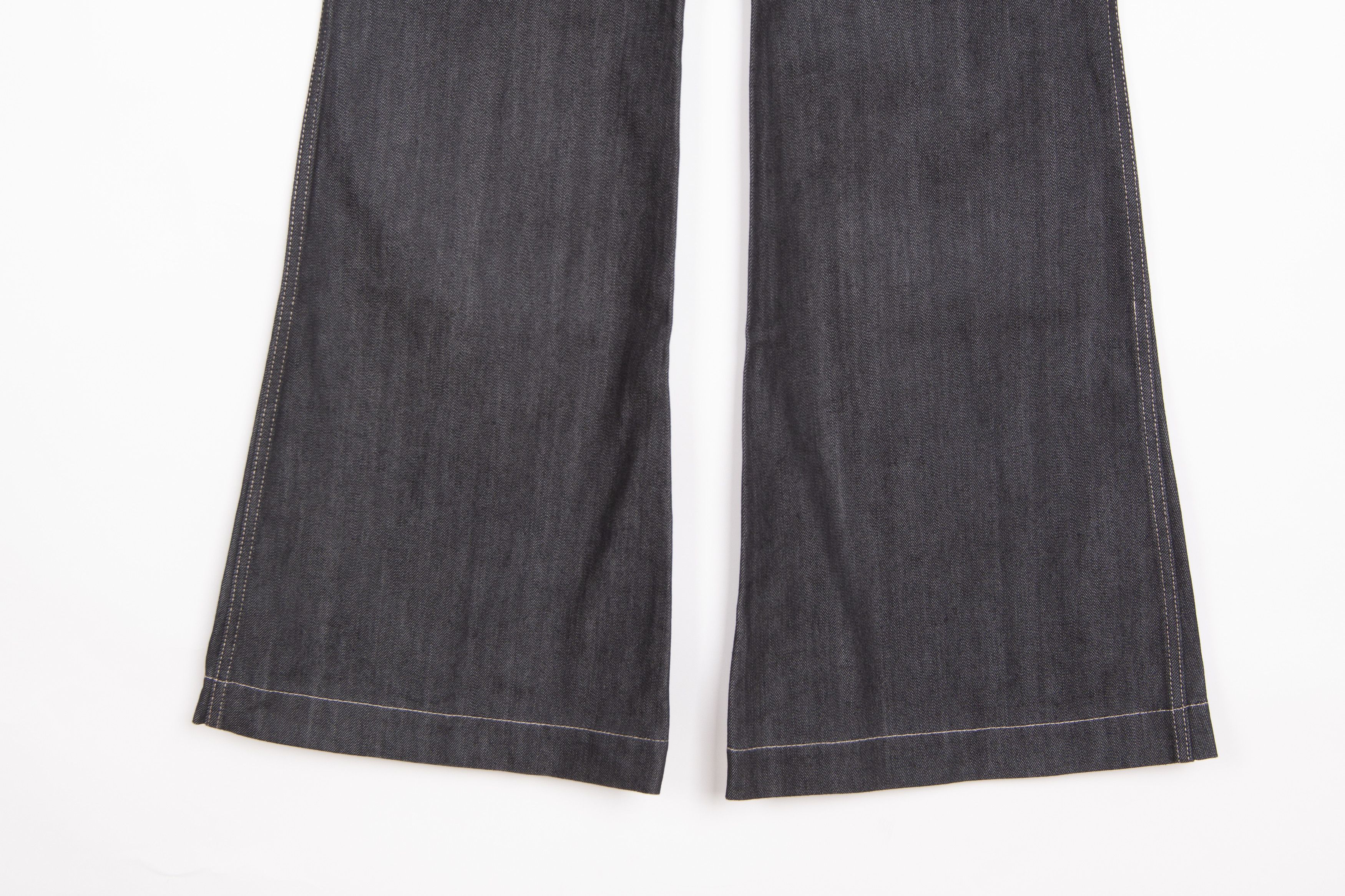Balenciaga BALENCIAGA Denim Women's Flared Black Jeans Low-Rise Dark Size 27" / US 4 / IT 40 - 6 Thumbnail