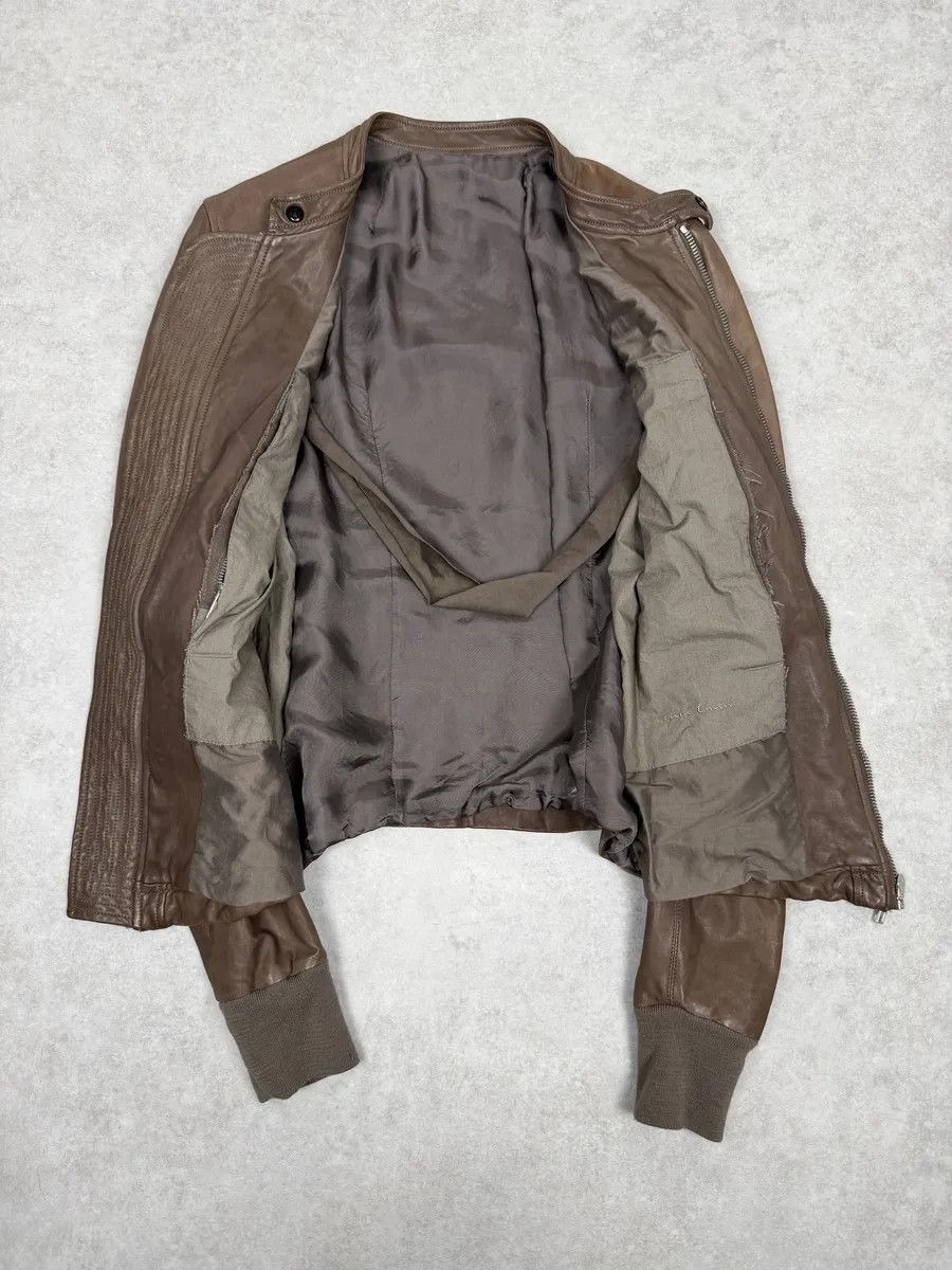 Rick Owens Rick Owens Camel Brown Avant-Garde Lamb Leather Jacket Size US S / EU 44-46 / 1 - 7 Thumbnail