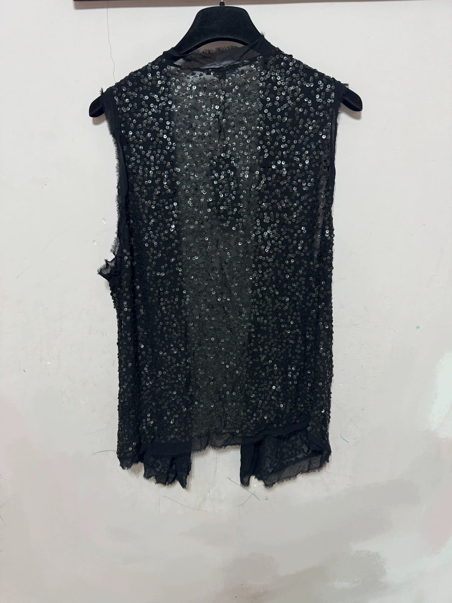 Ann Demeulemeester Ann Demeulemeester 10SS runway silk sequined vest Size XXS / US 00 / IT 34 - 2 Thumbnail