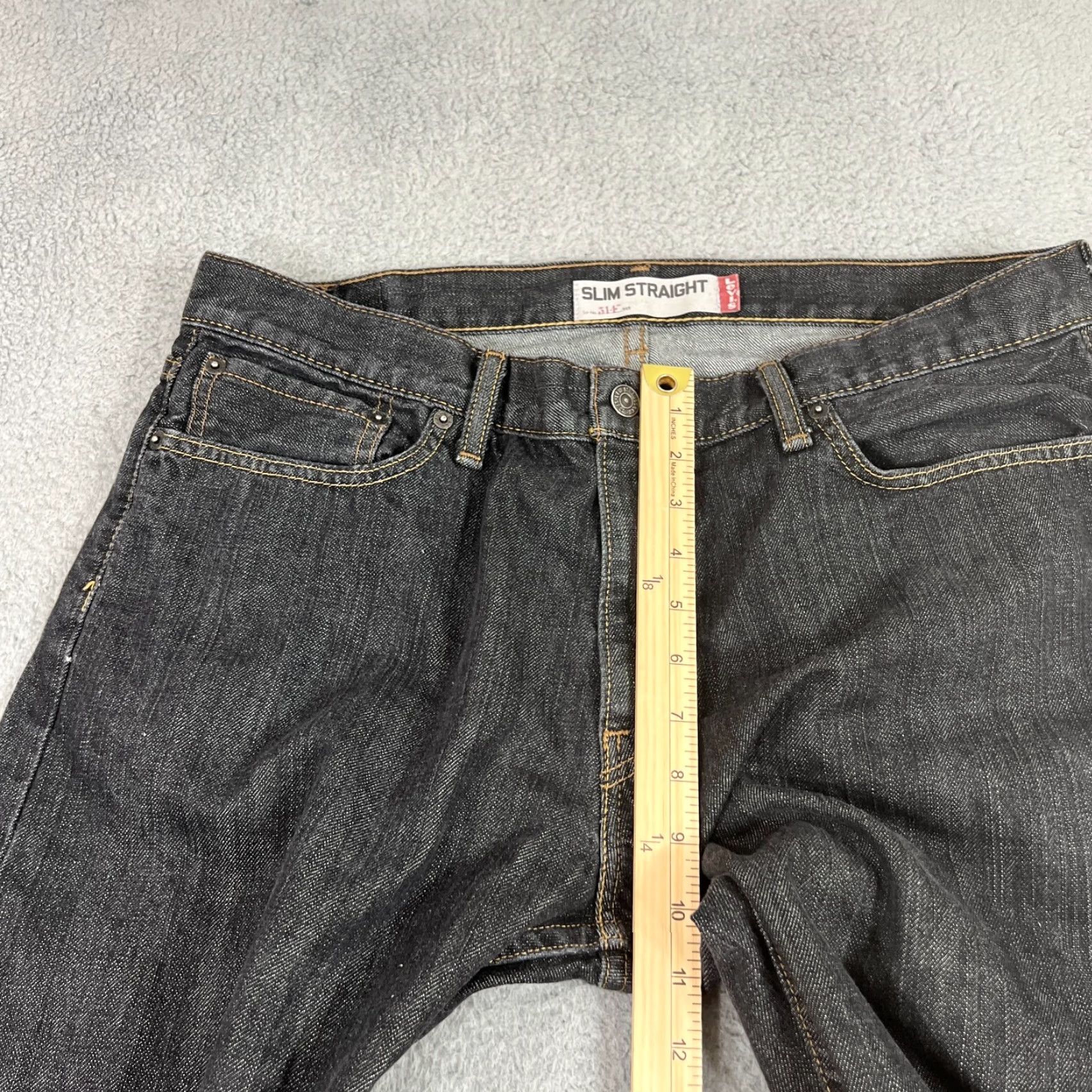 Levi's Levis 514 Jeans Mens 38x31 Straight Leg Medium Wash Denim Classic Fit Size US 38 / EU 54 - 3 Thumbnail