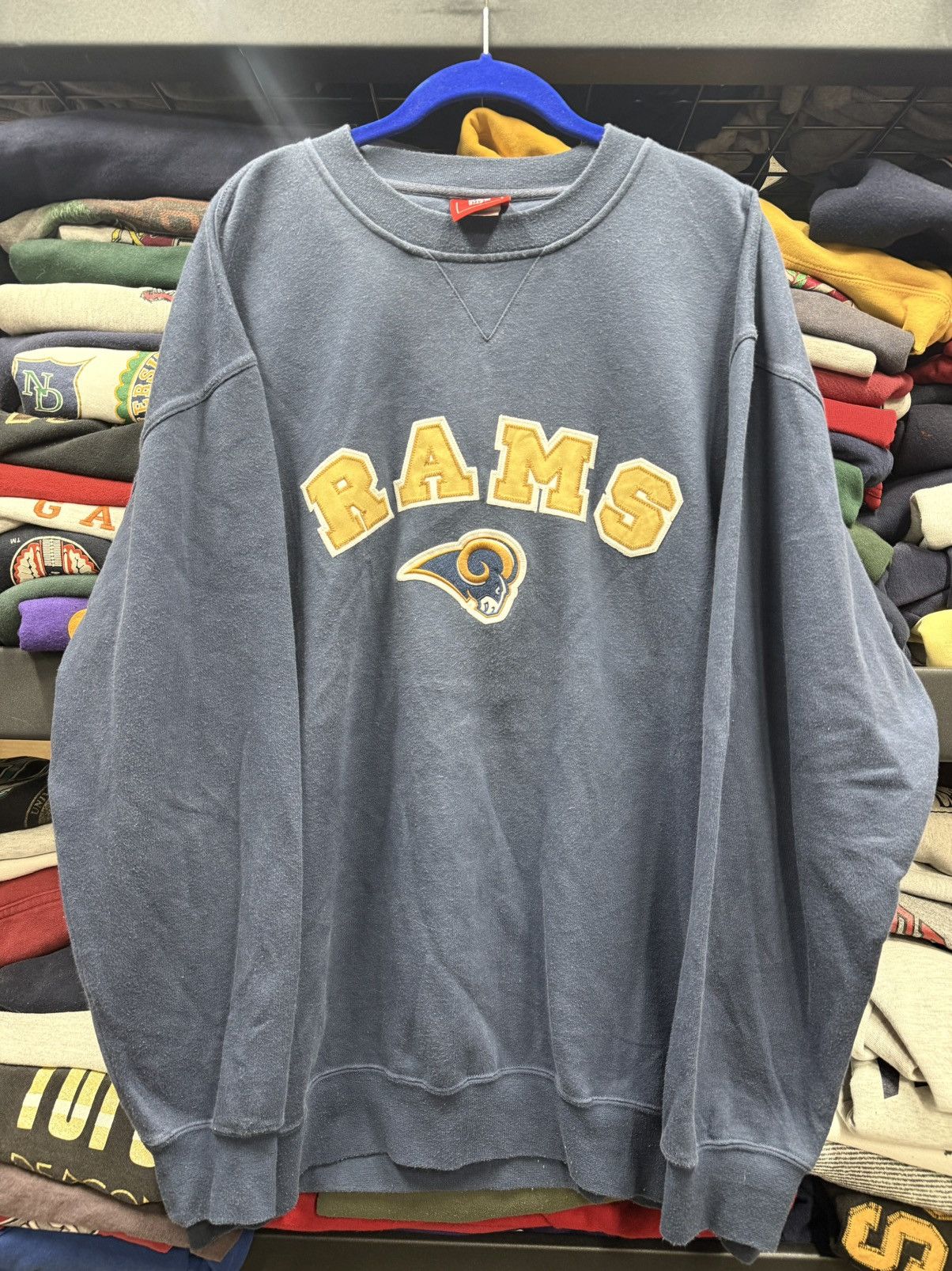 NFL Size XL - vintage 1990s Y2K St. Louis / LA Rams sweatshirt Size US XL / EU 56 / 4 - 1 Thumbnail