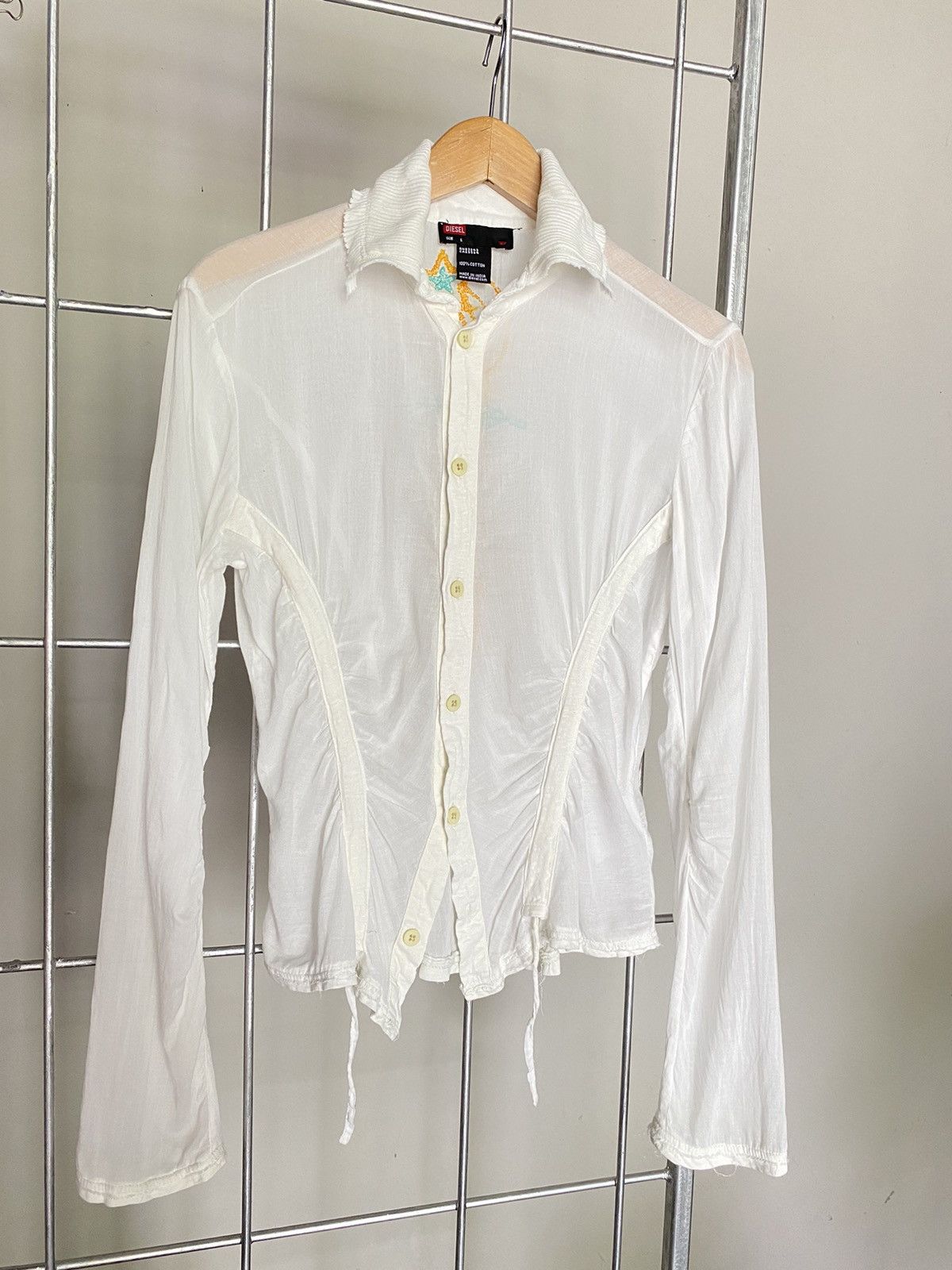 Diesel Diesel White Shirt Size S / US 4 / IT 40 - 3 Thumbnail