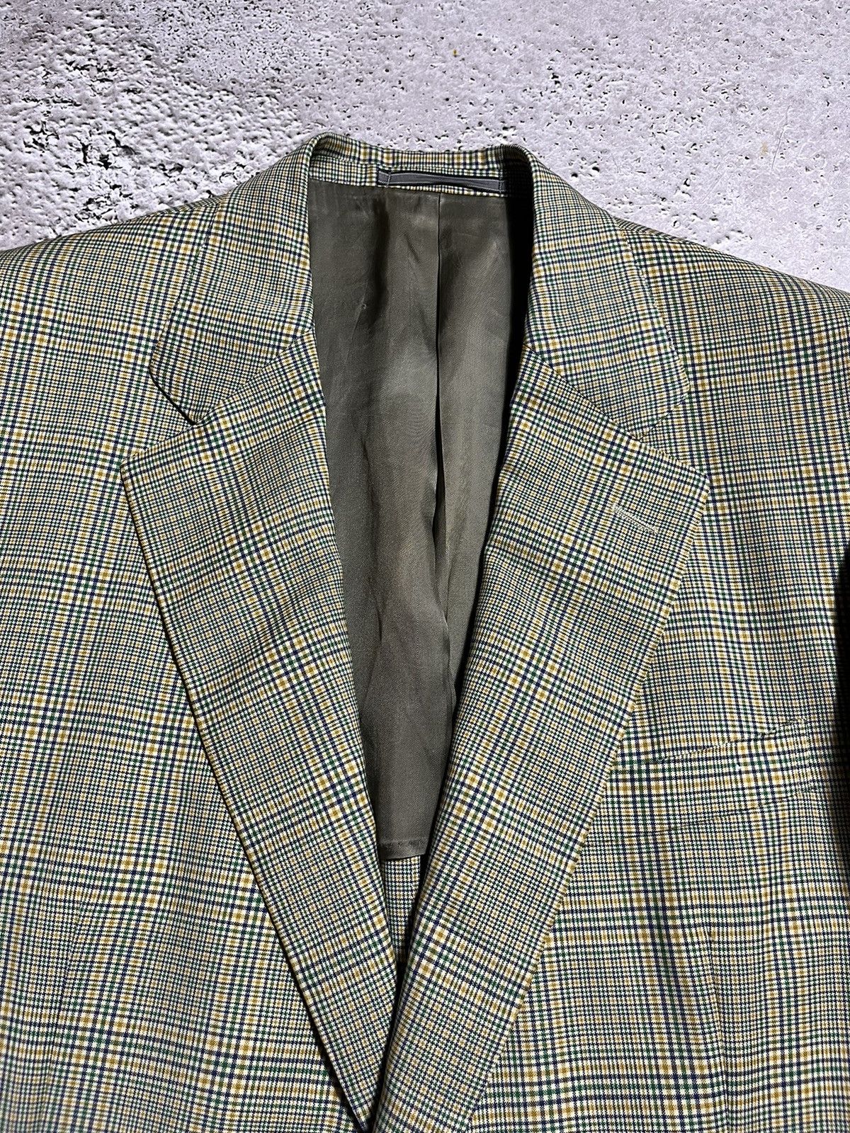 Ermenegildo Zegna × Vintage Vintage Ermenegildo Zegna 100% Wool Plaid Blazer Size 40R - 4 Thumbnail